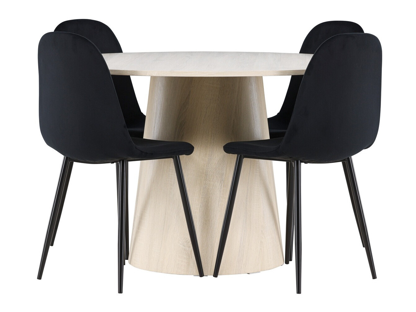 Jedilniški komplet Dallas 4556 (Črna)