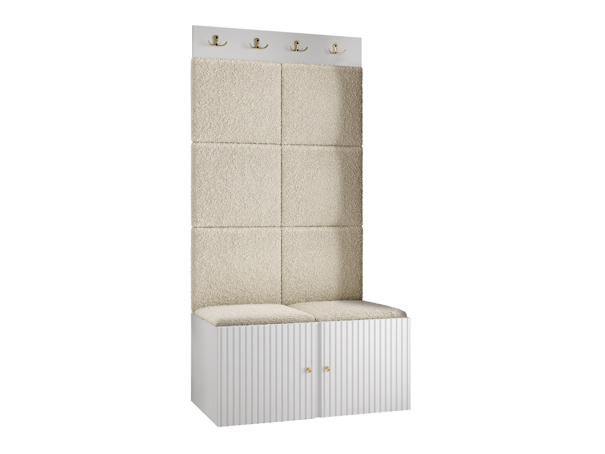 Komplet za predsobo Hartford 383 (Bela)