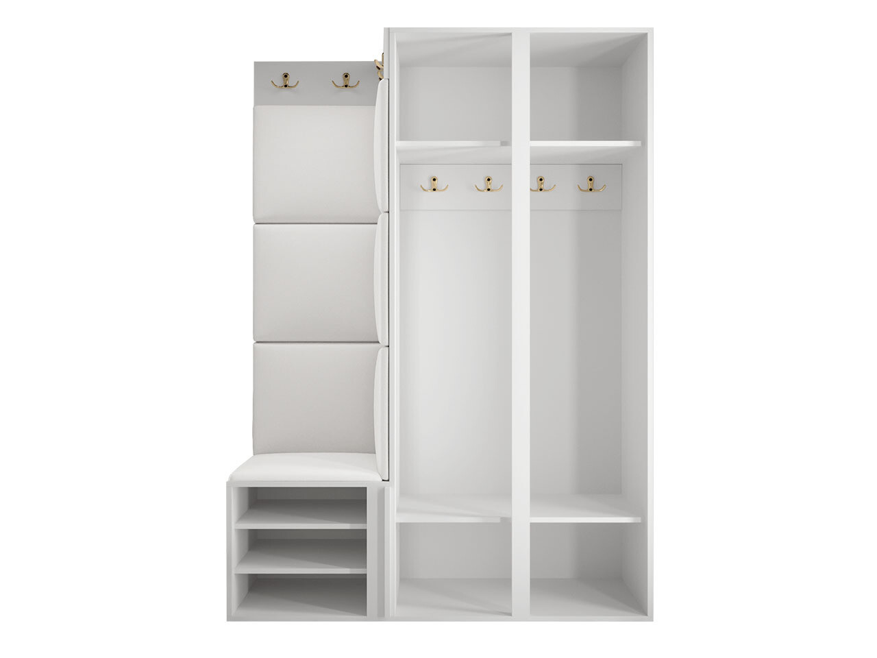 Komplet za predsobo Hartford 387 (Bela)