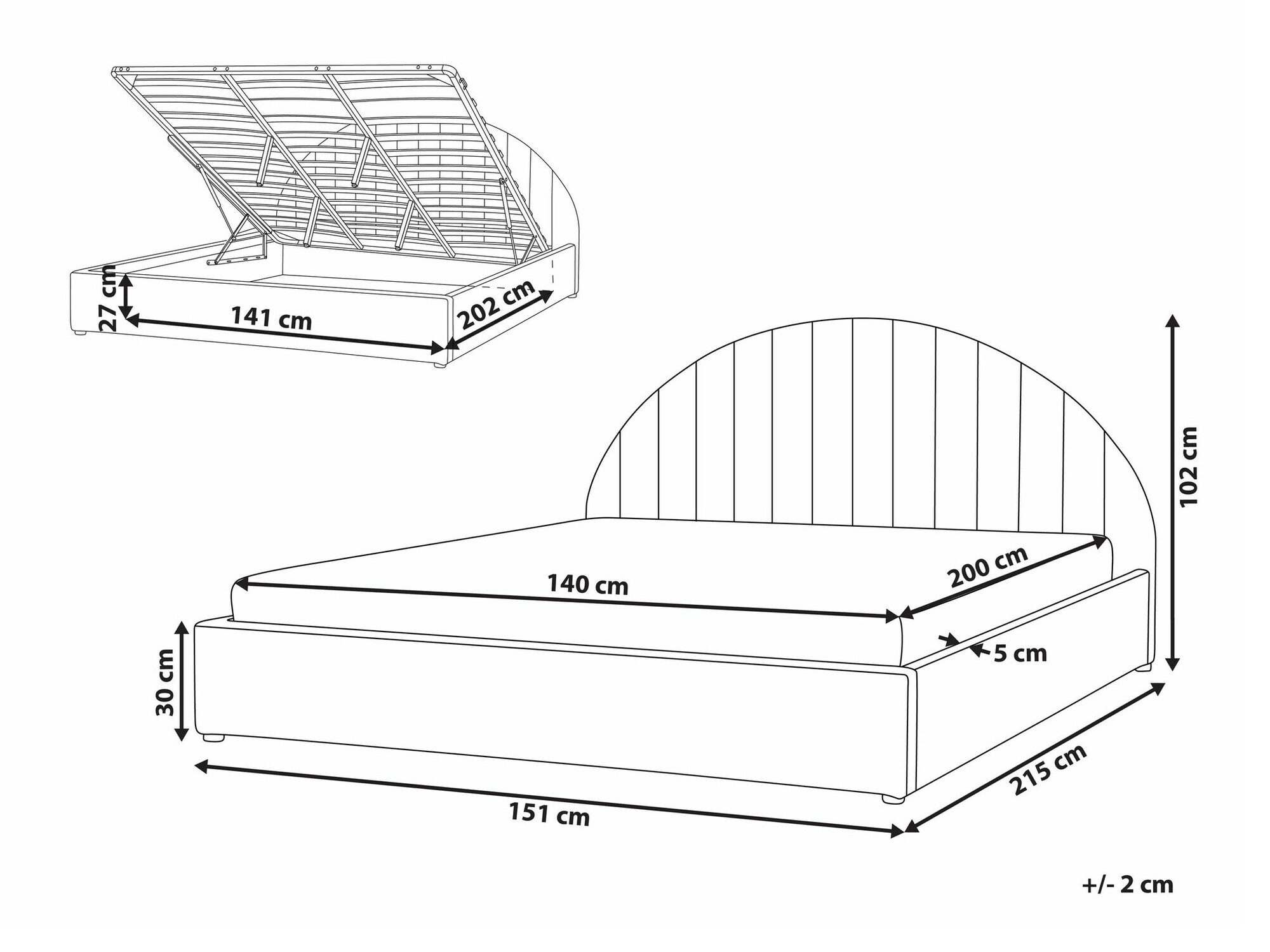 Postelja Berwyn 2220