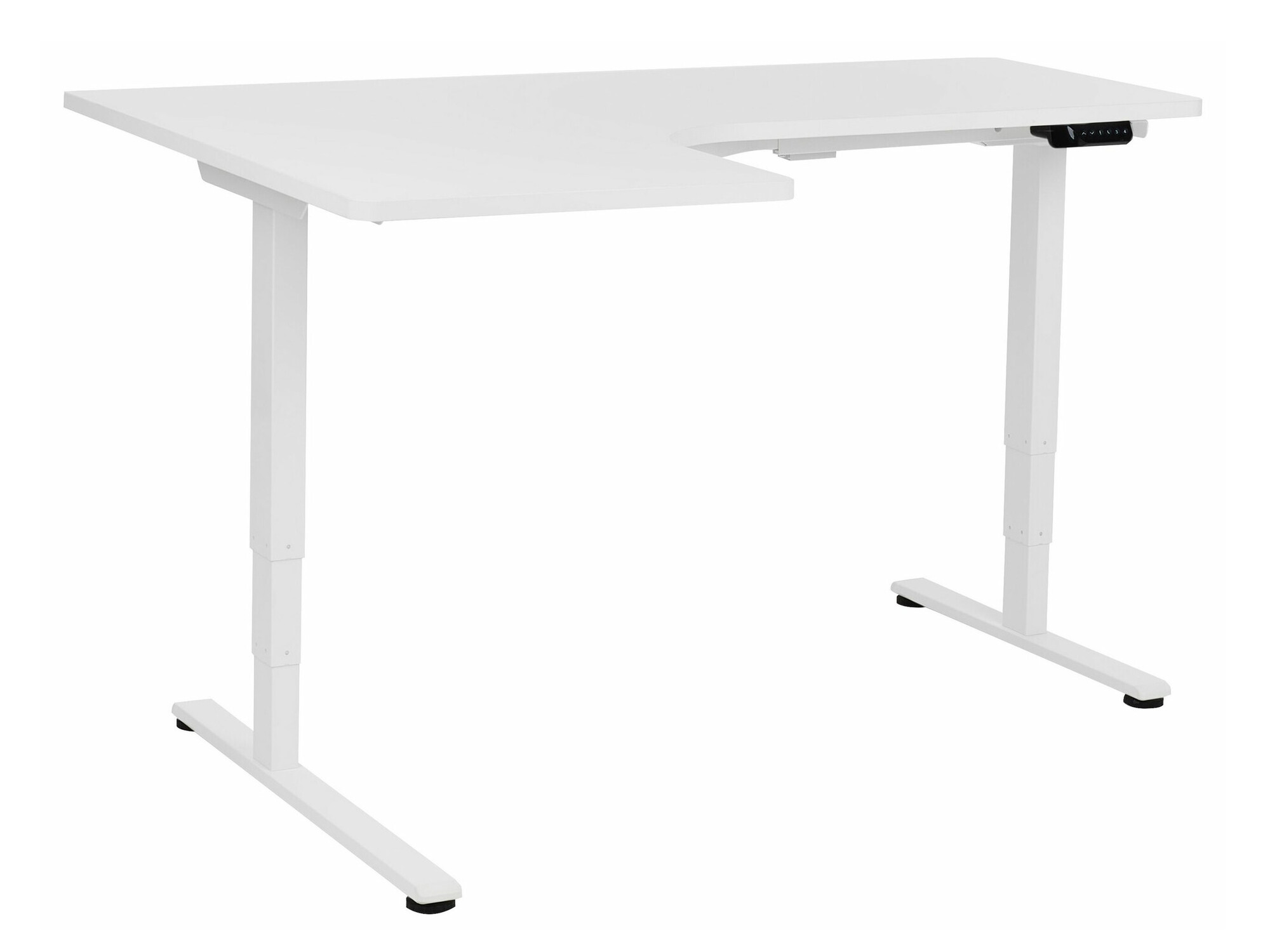 Dvižna pisalna miza Berwyn 2224 (Bela)