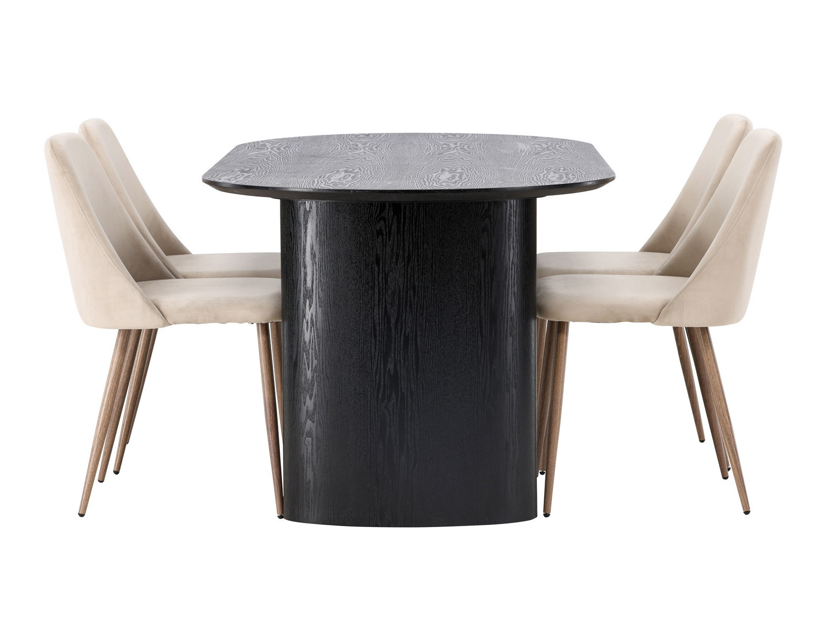 Jedilniški komplet Dallas 3995 (Črna)