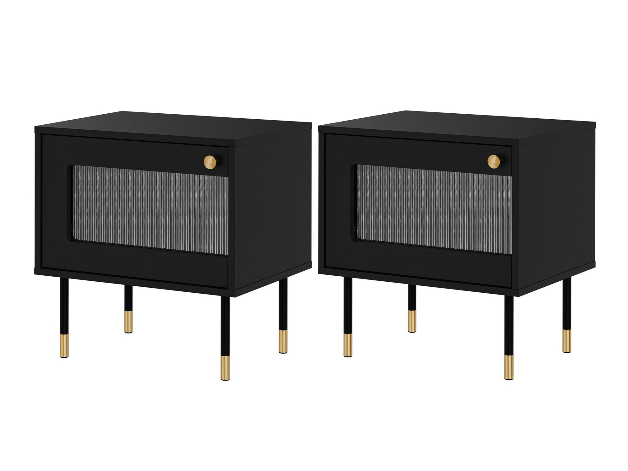 Komplet nočnih omaric Feletri 107 (Črna)