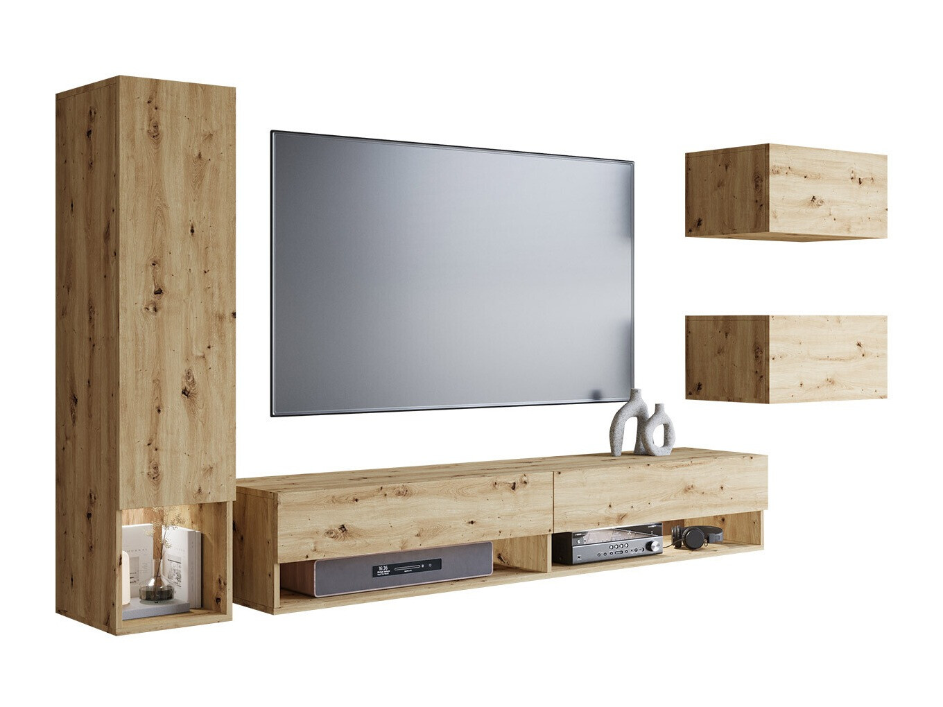 Komplet za dnevno sobo Sarasota 124 (Artisan hrast)