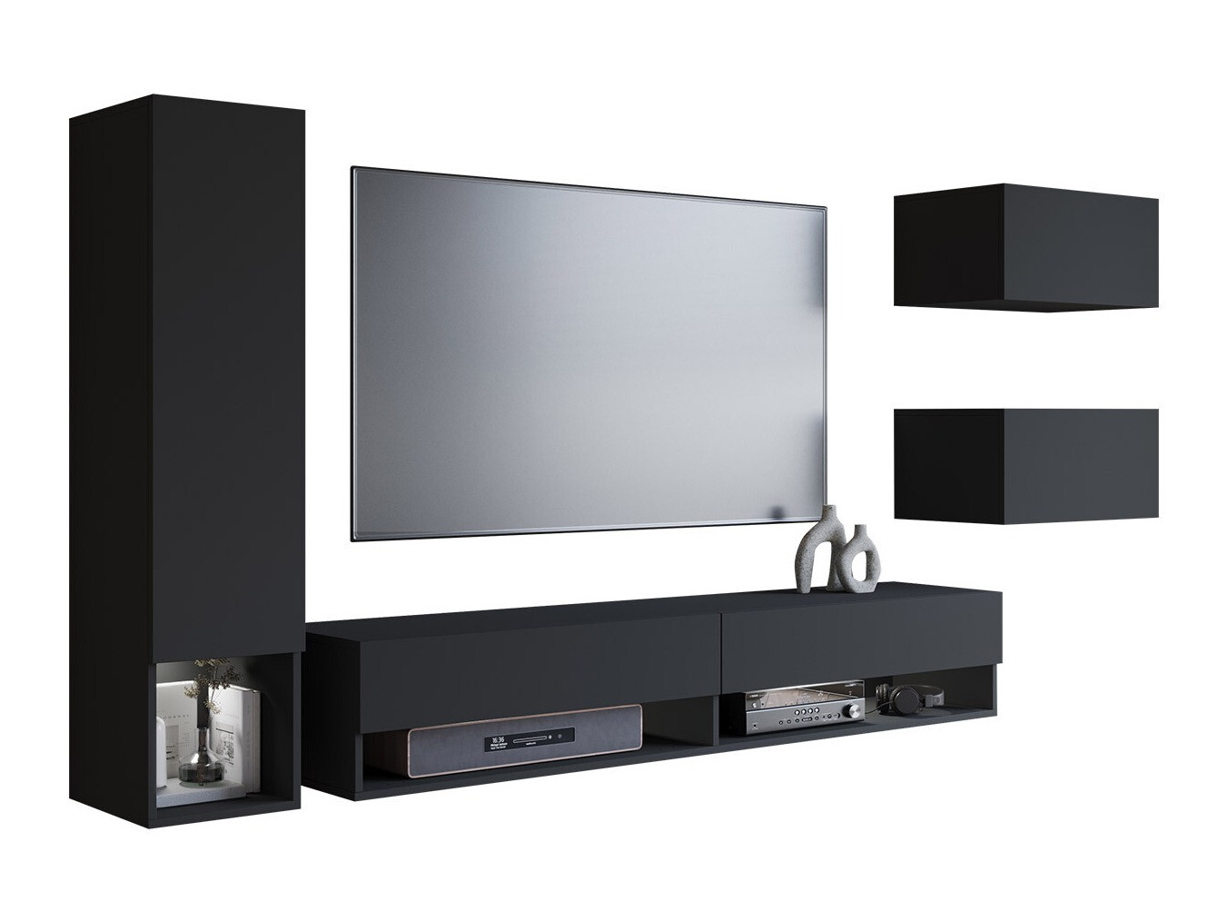 Komplet za dnevno sobo Sarasota 124 (Grafit)