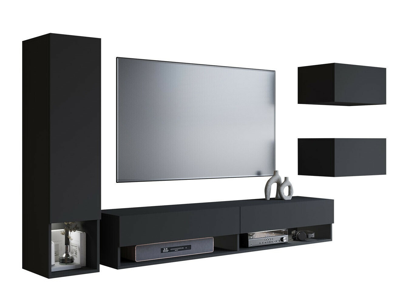 Komplet za dnevno sobo Sarasota 124 (Grafit)