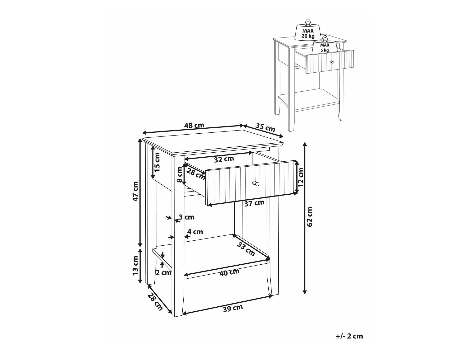 Nočna omarica Romloru 101