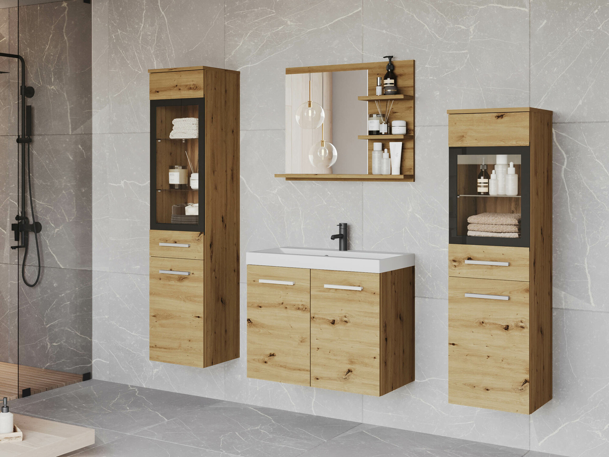 Kopalniški komplet Scientia IV (Artisan hrast)