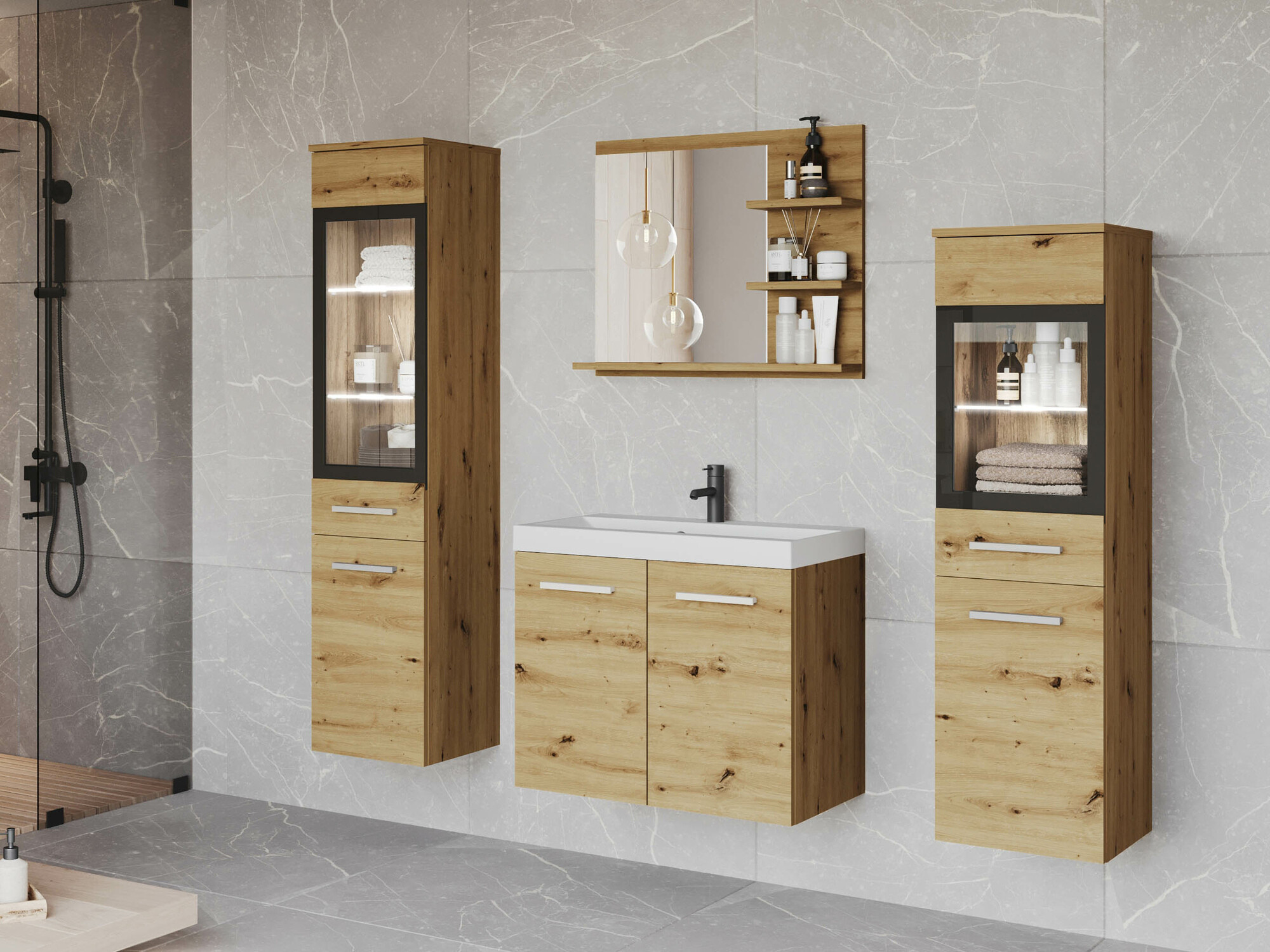 Kopalniški komplet Scientia IV (Artisan hrast)