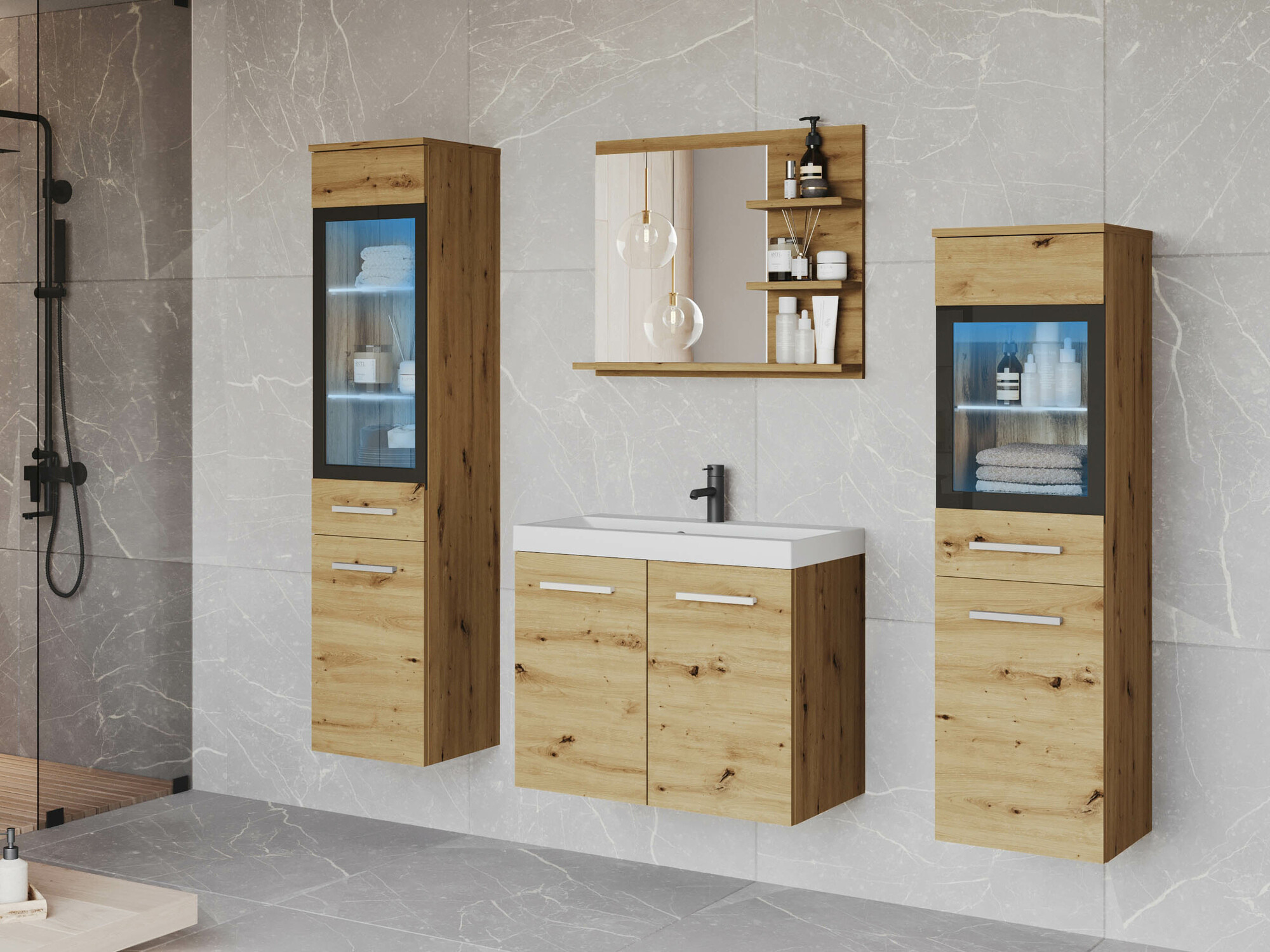 Kopalniški komplet Scientia IV (Artisan hrast)