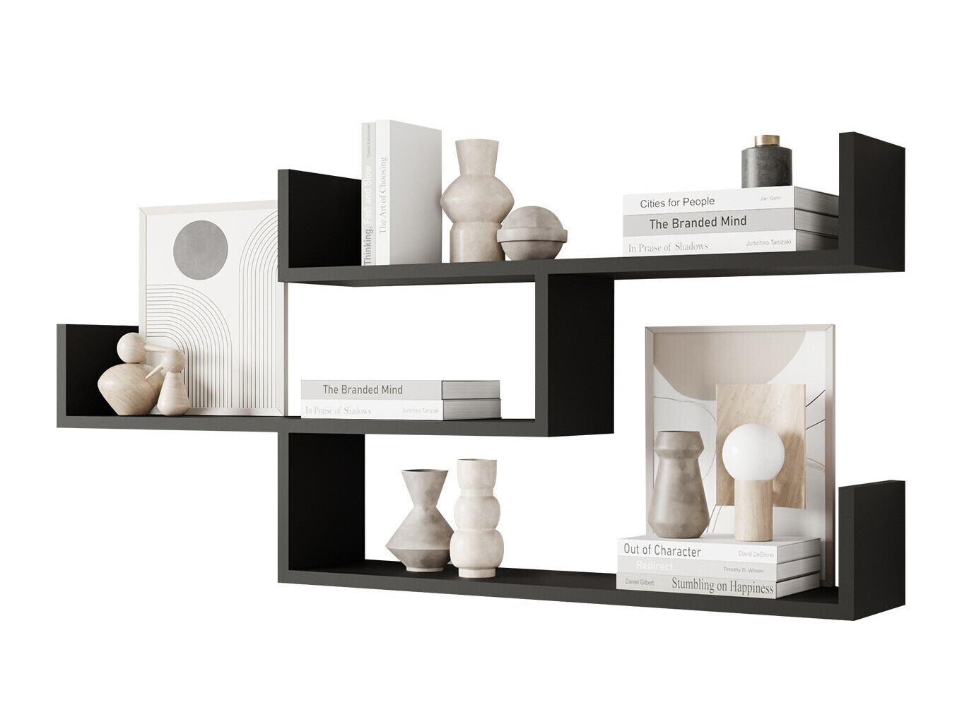 Stenska polica Lexicon I (Grafit)