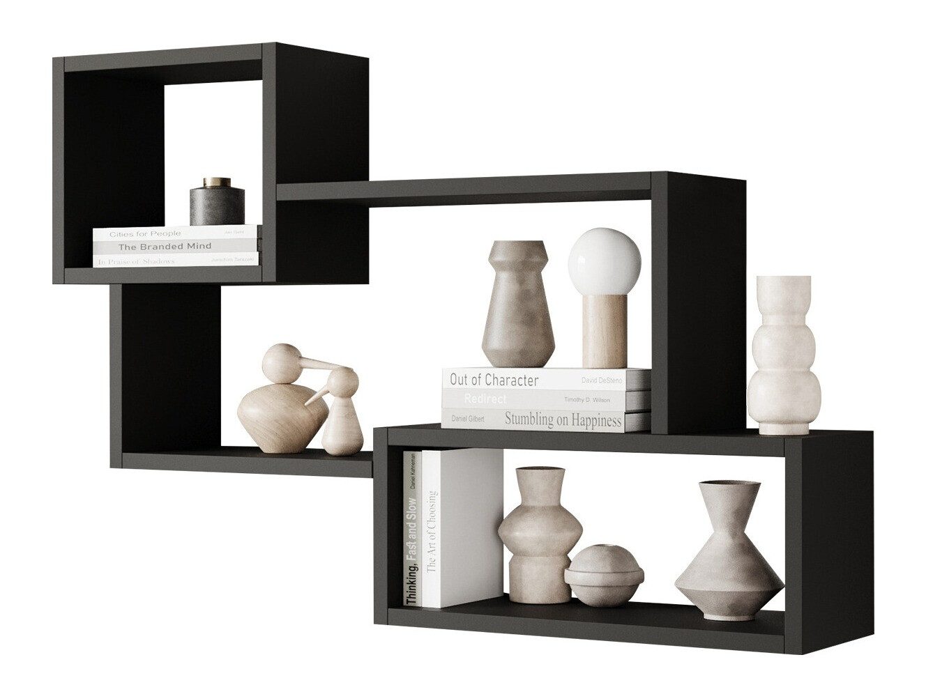 Stenska polica Lexicon II (Grafit)