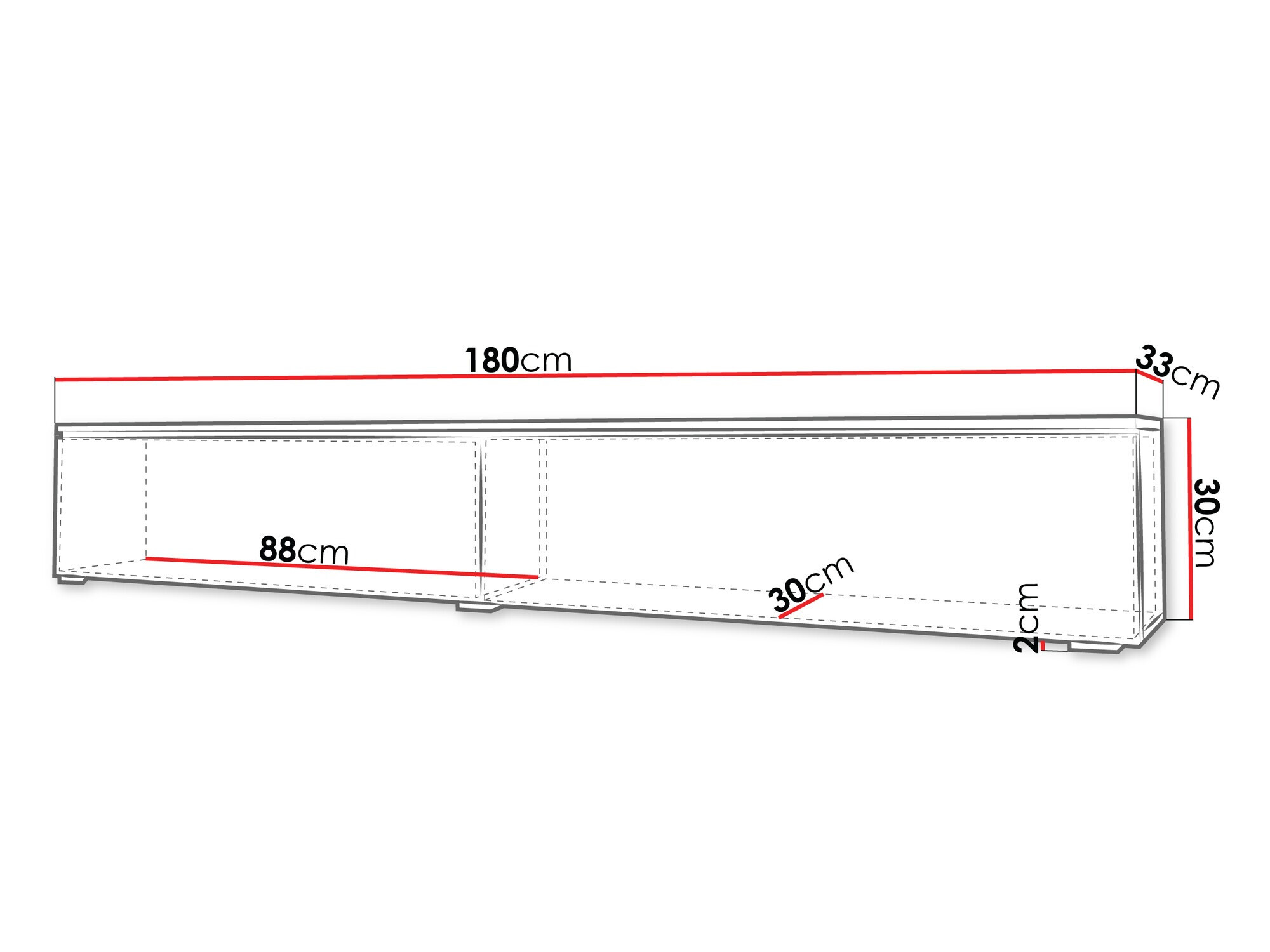 TV-omarica Sarasota 121 (Artisan hrast)