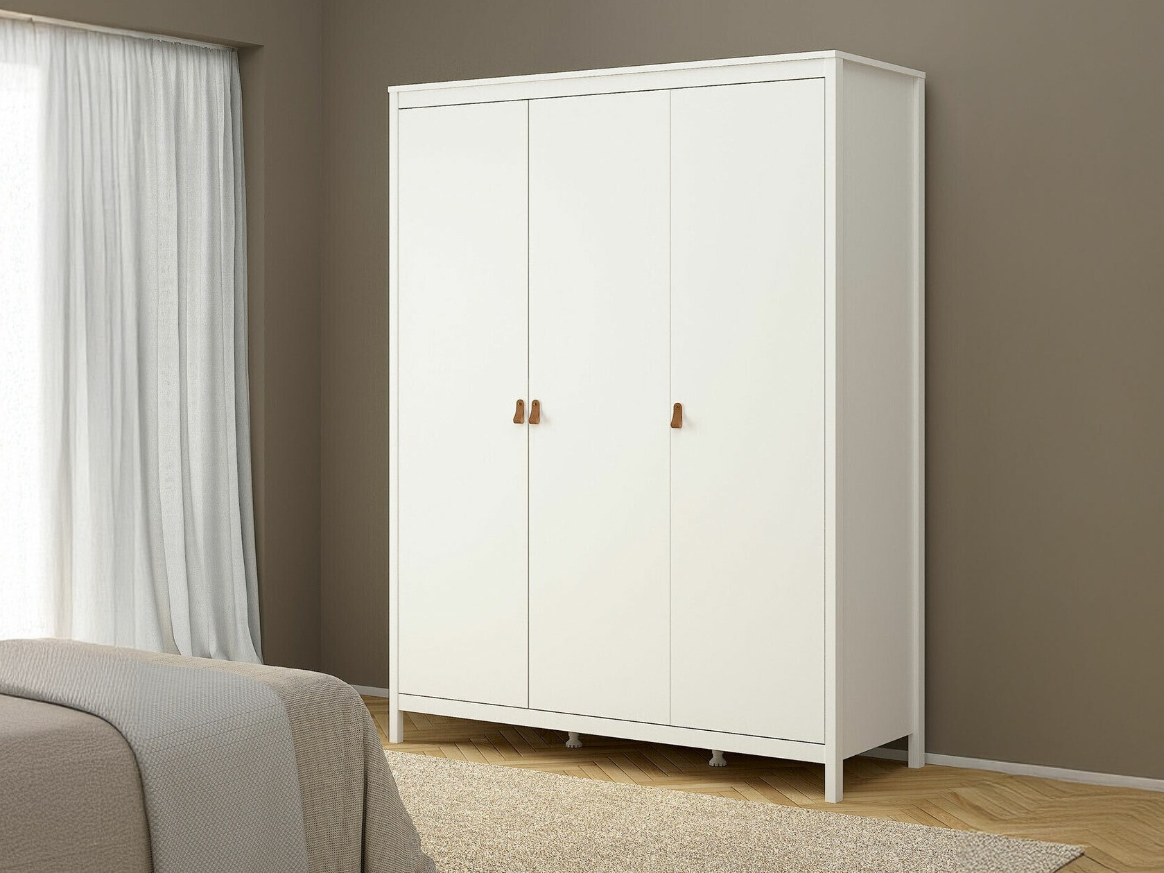 Garderobna omara Tustin N104 (Bela)