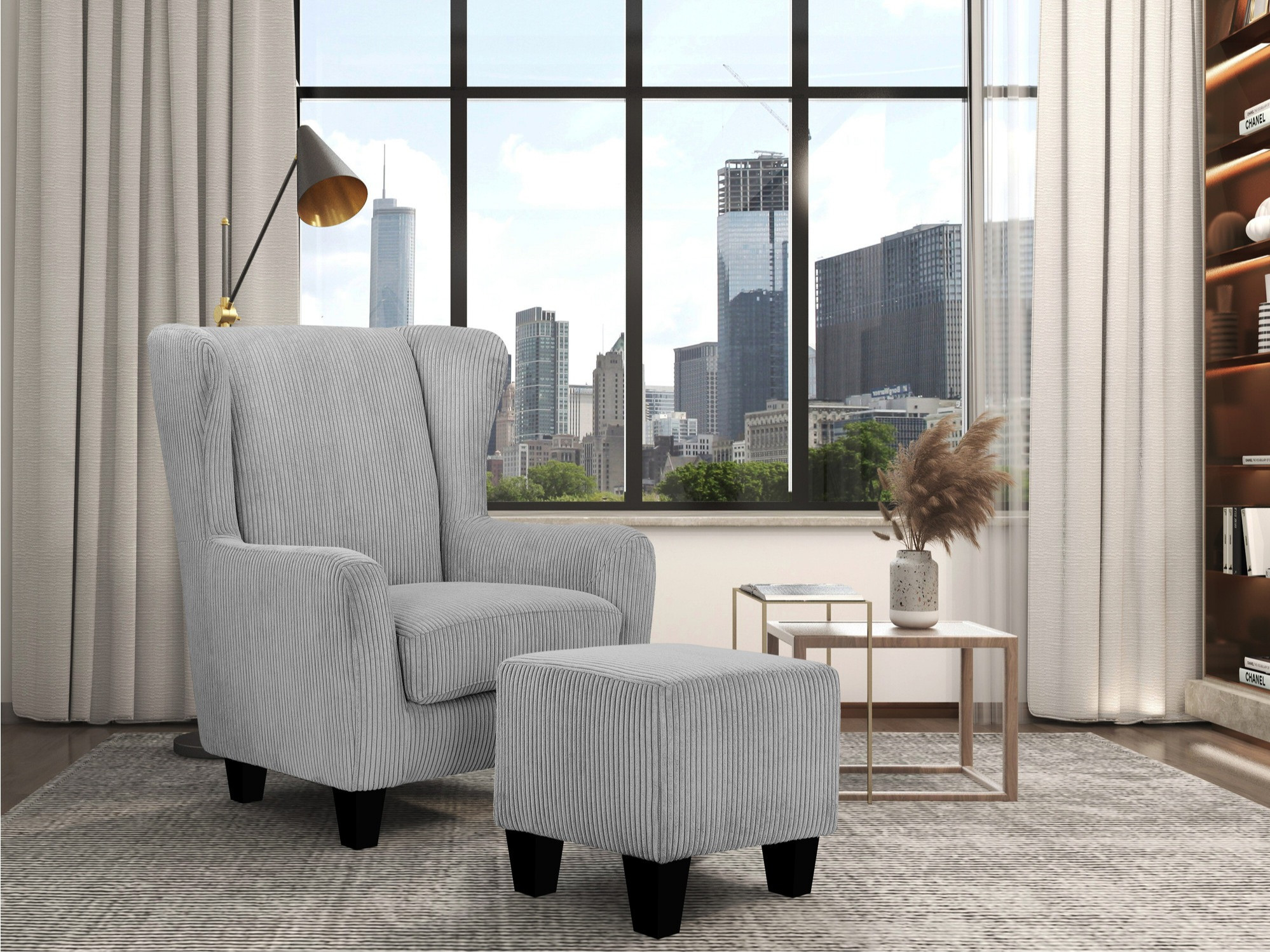 Fotelj Denton 1366 (Siva)