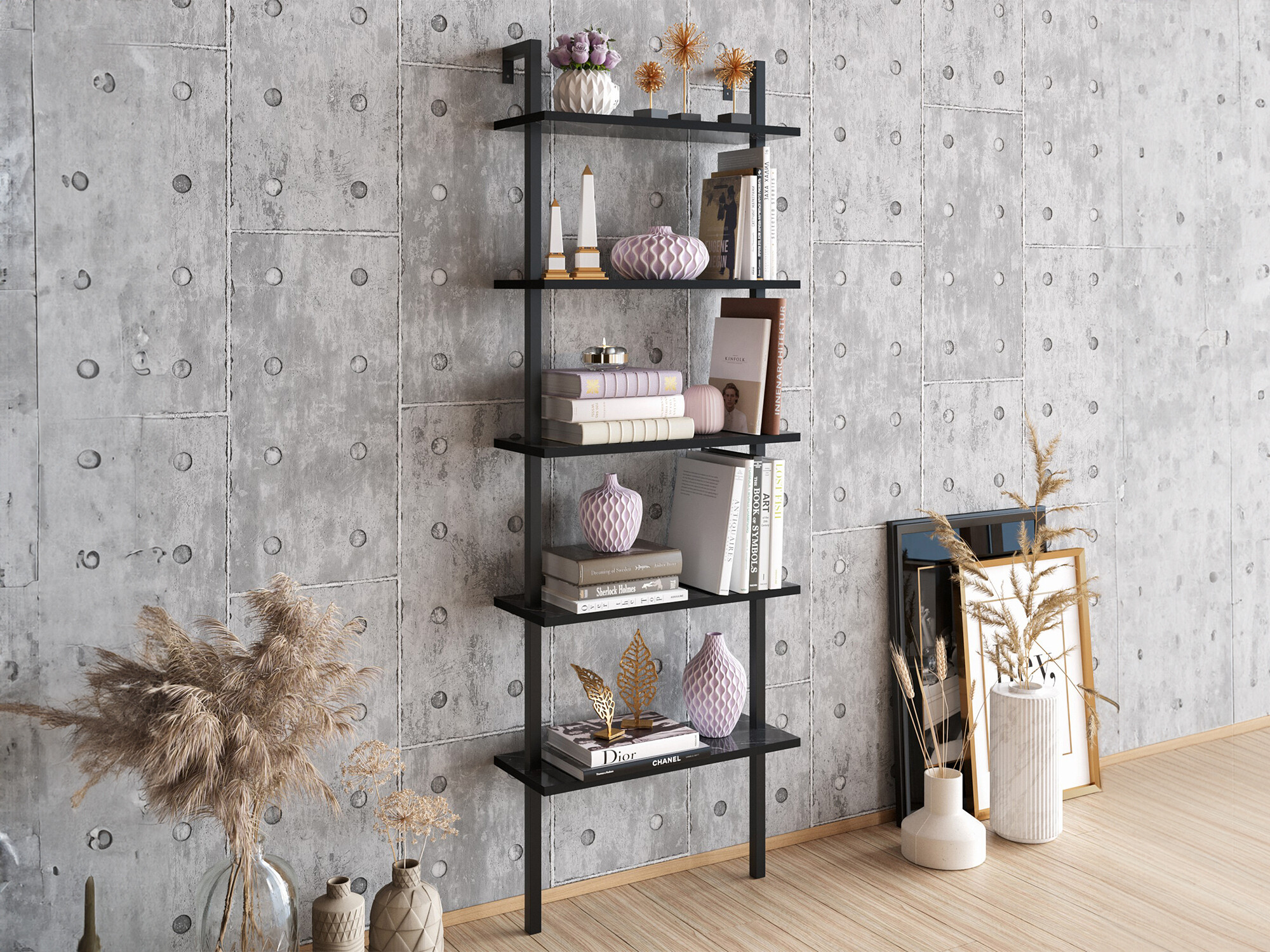 Regal Kailua 1027 (Črna + Črni marmor)