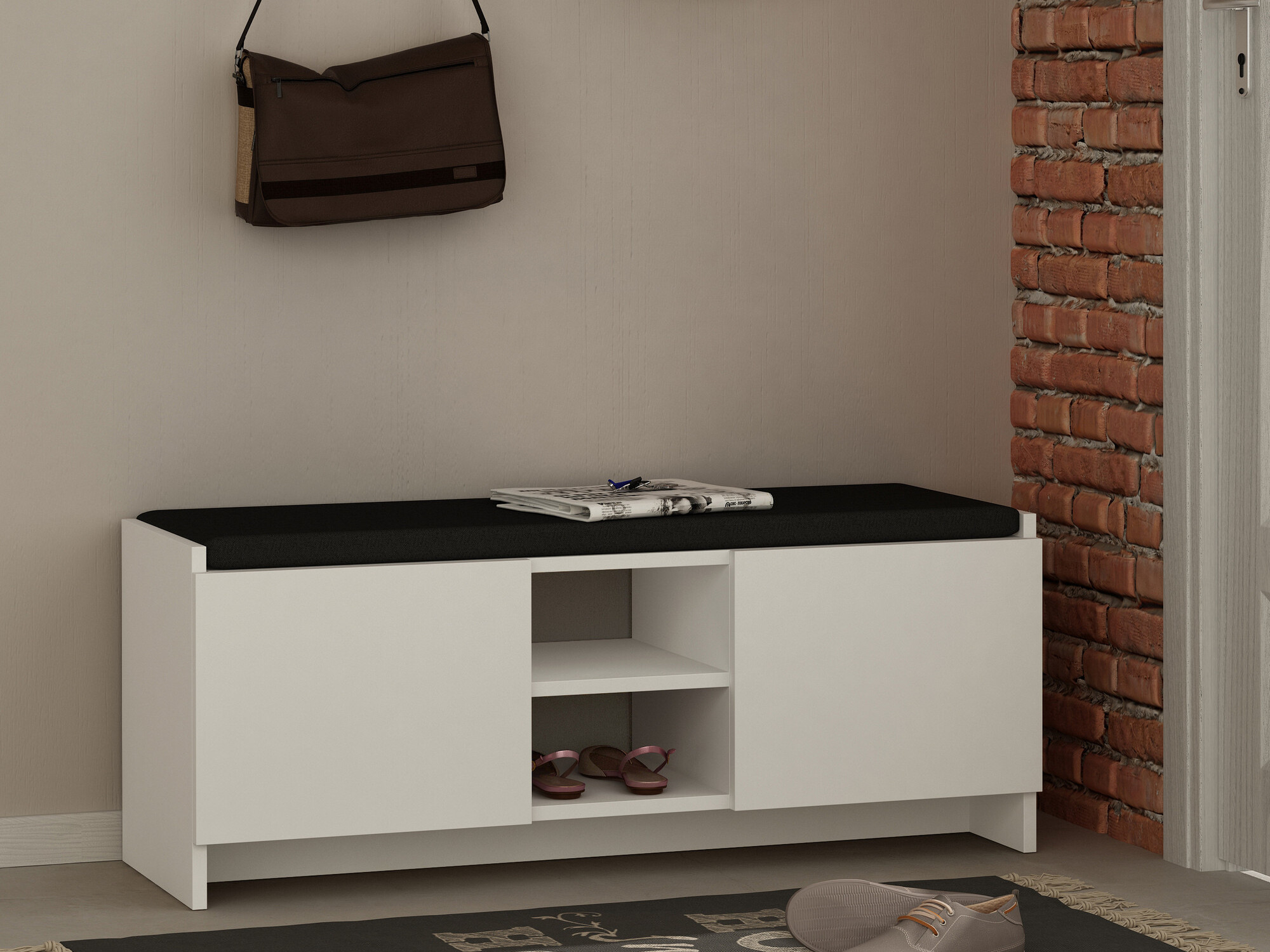 Regal za čevlje Kailua 1047 (Bela)