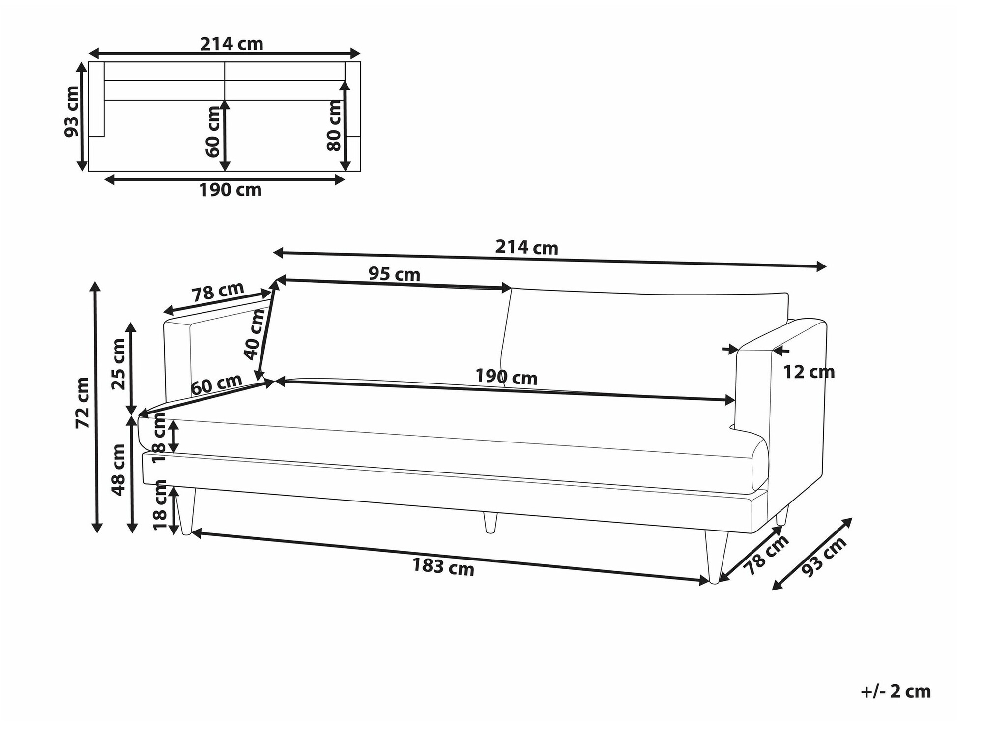 Kavč Berwyn 2232 (Zelena)