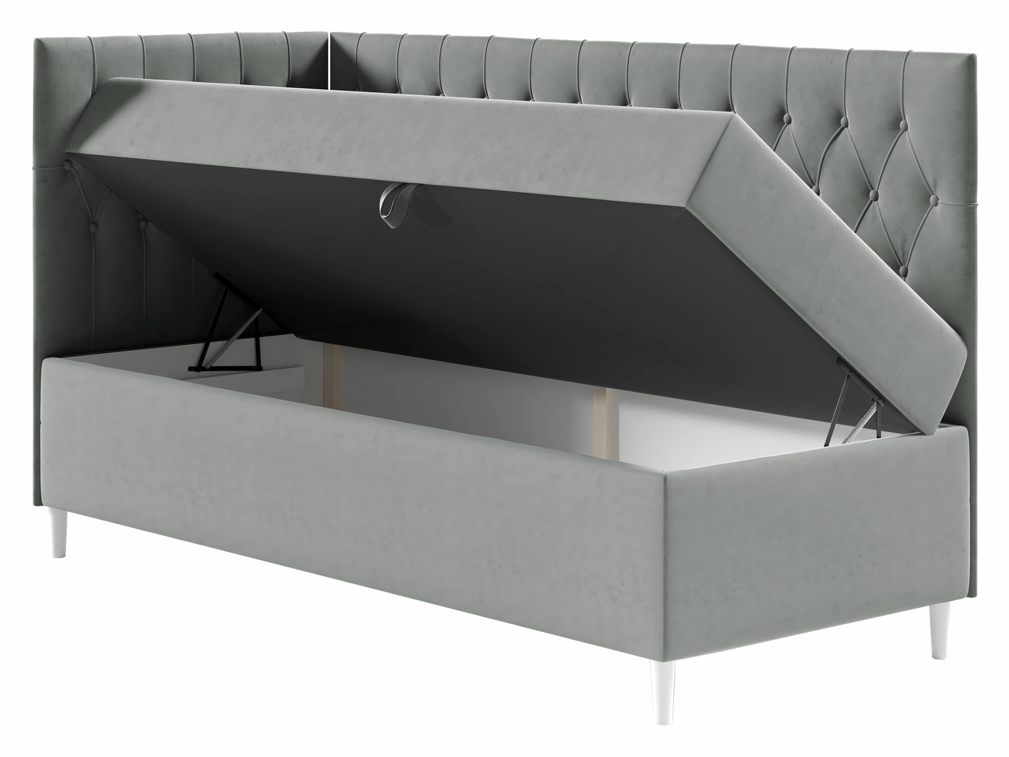 Boxspring postelja Baltimore 167 (Soft 017 + Fresh 37)