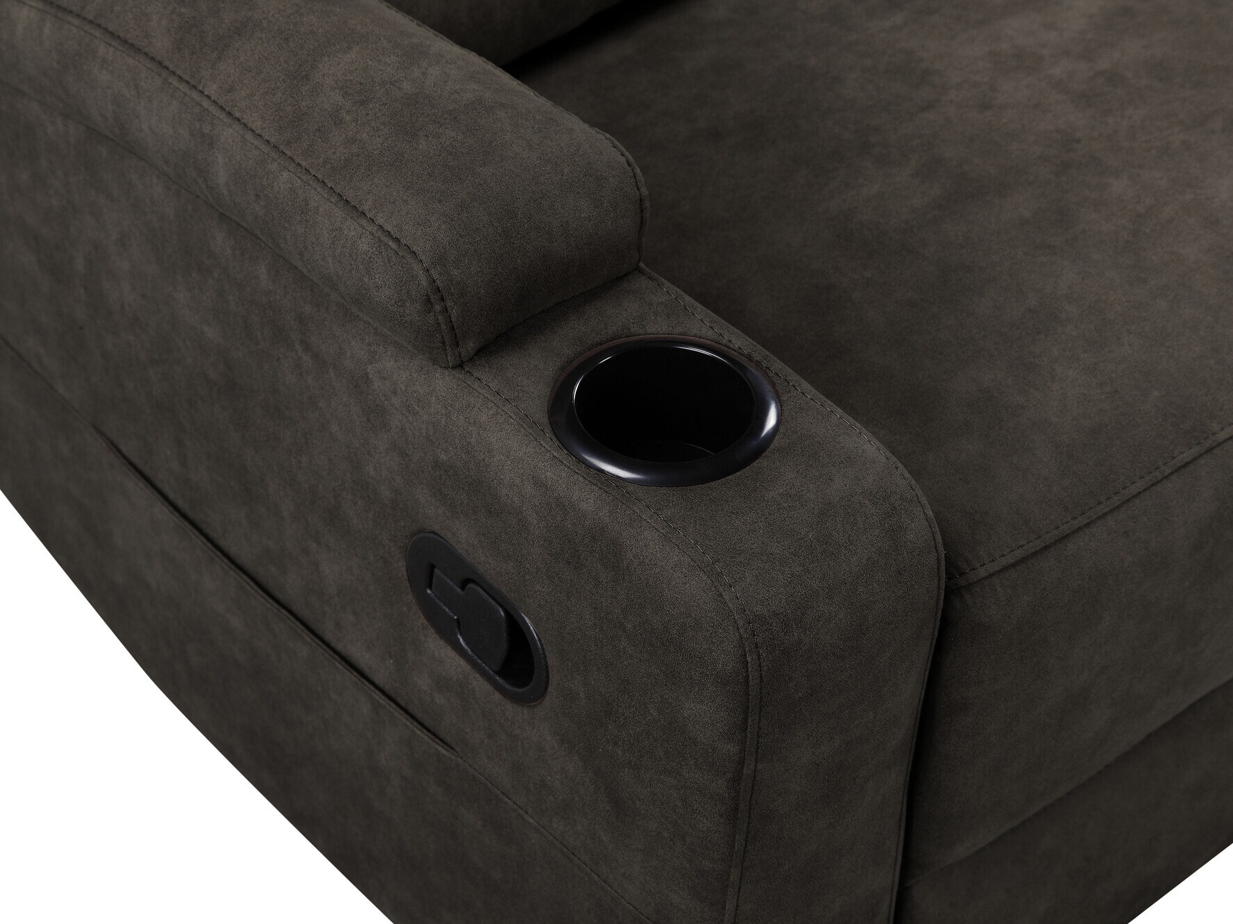 Kotna garnitura s počivalnikom Denton 1368 (Temno rjava)