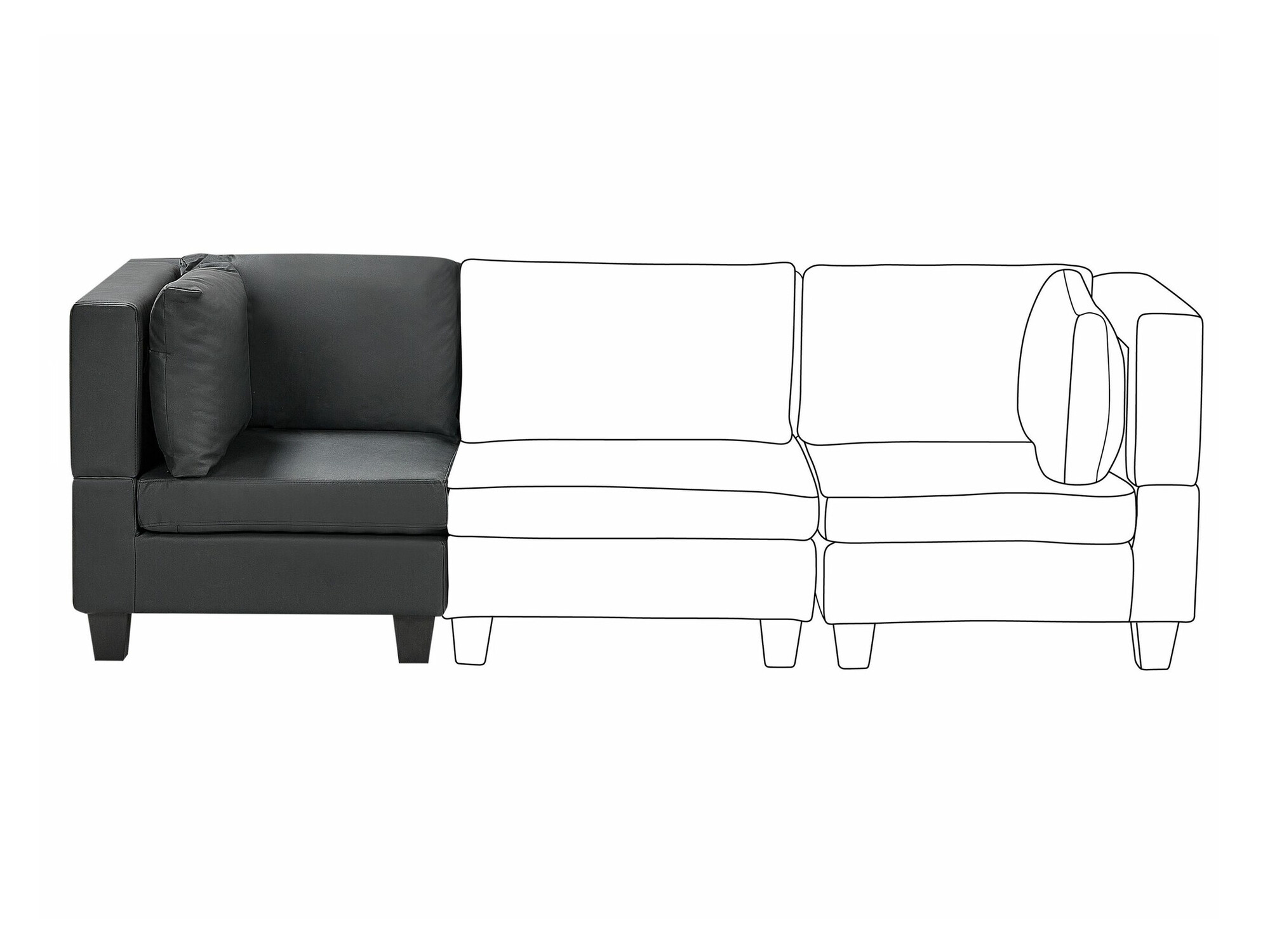 Modularni sedežni element Elbmeli 106