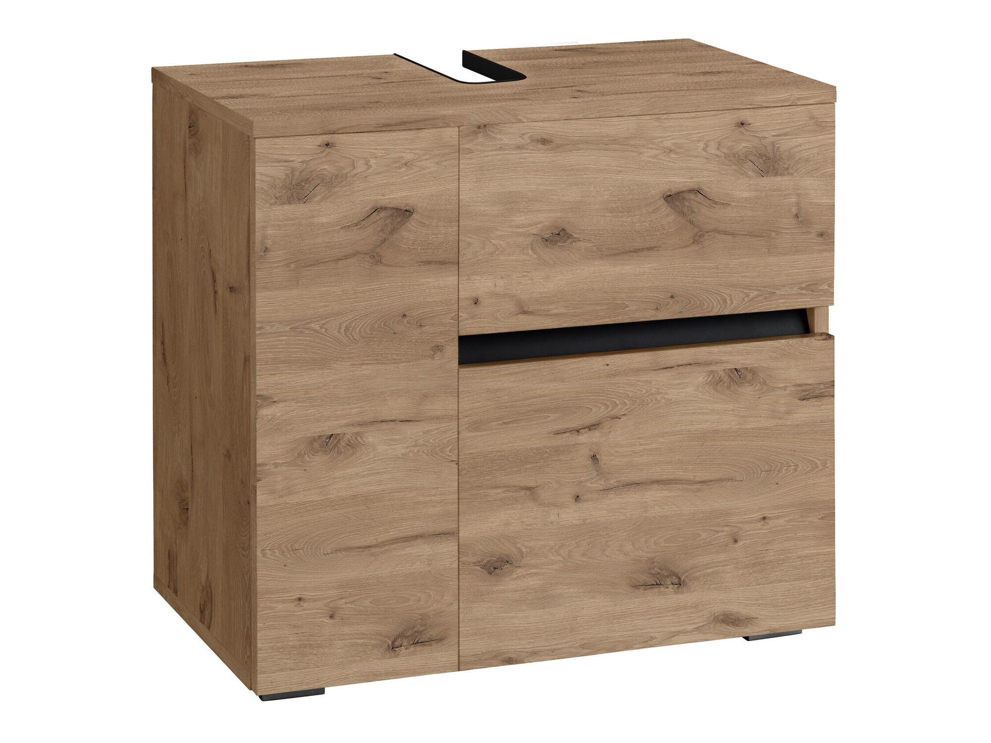 Prostostoječa kopalniška omarica za umivalnik Soncamu 108 (Hrast)