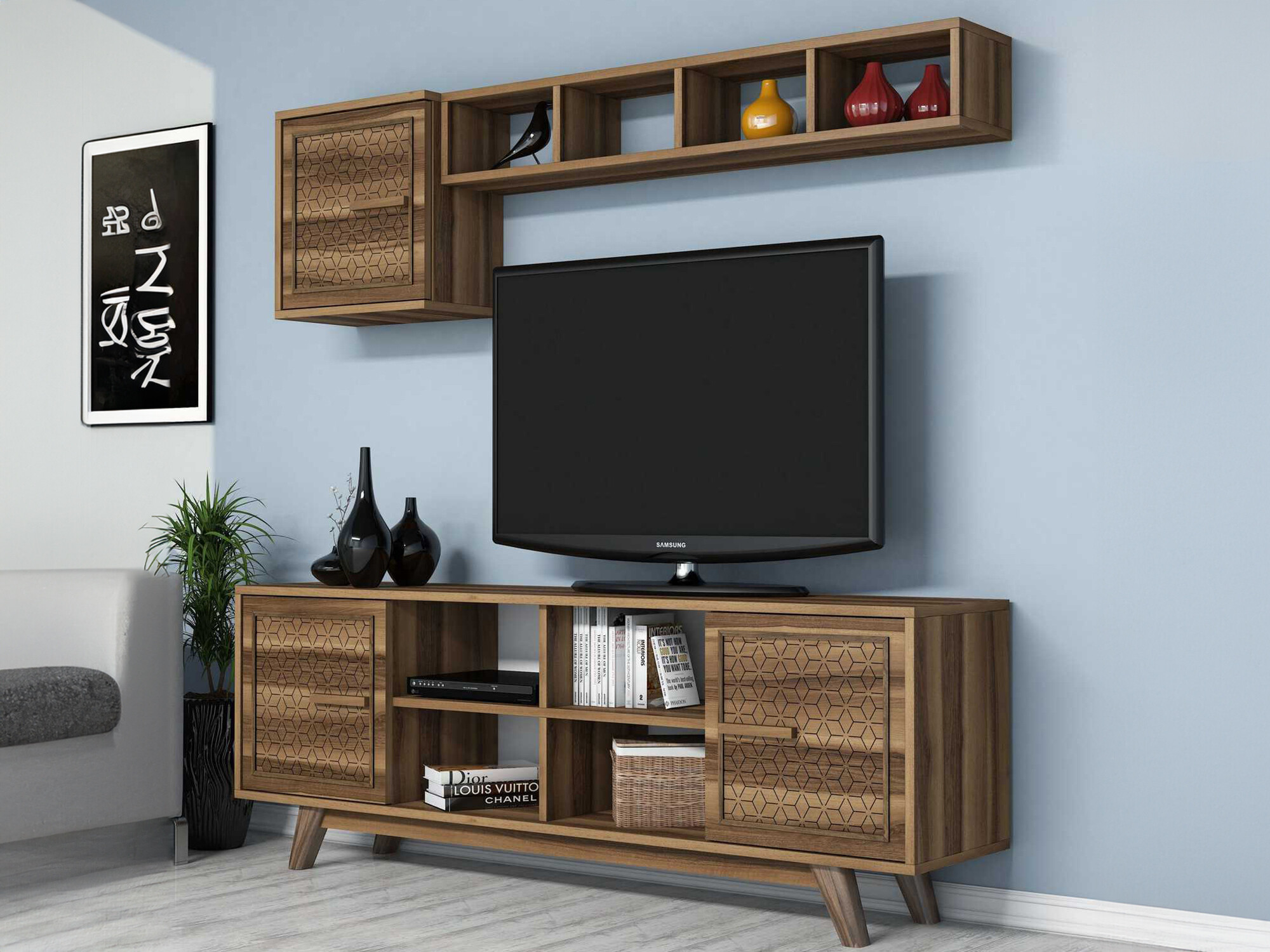 Komplet za dnevno sobo Kailua 1590 (Oreh)