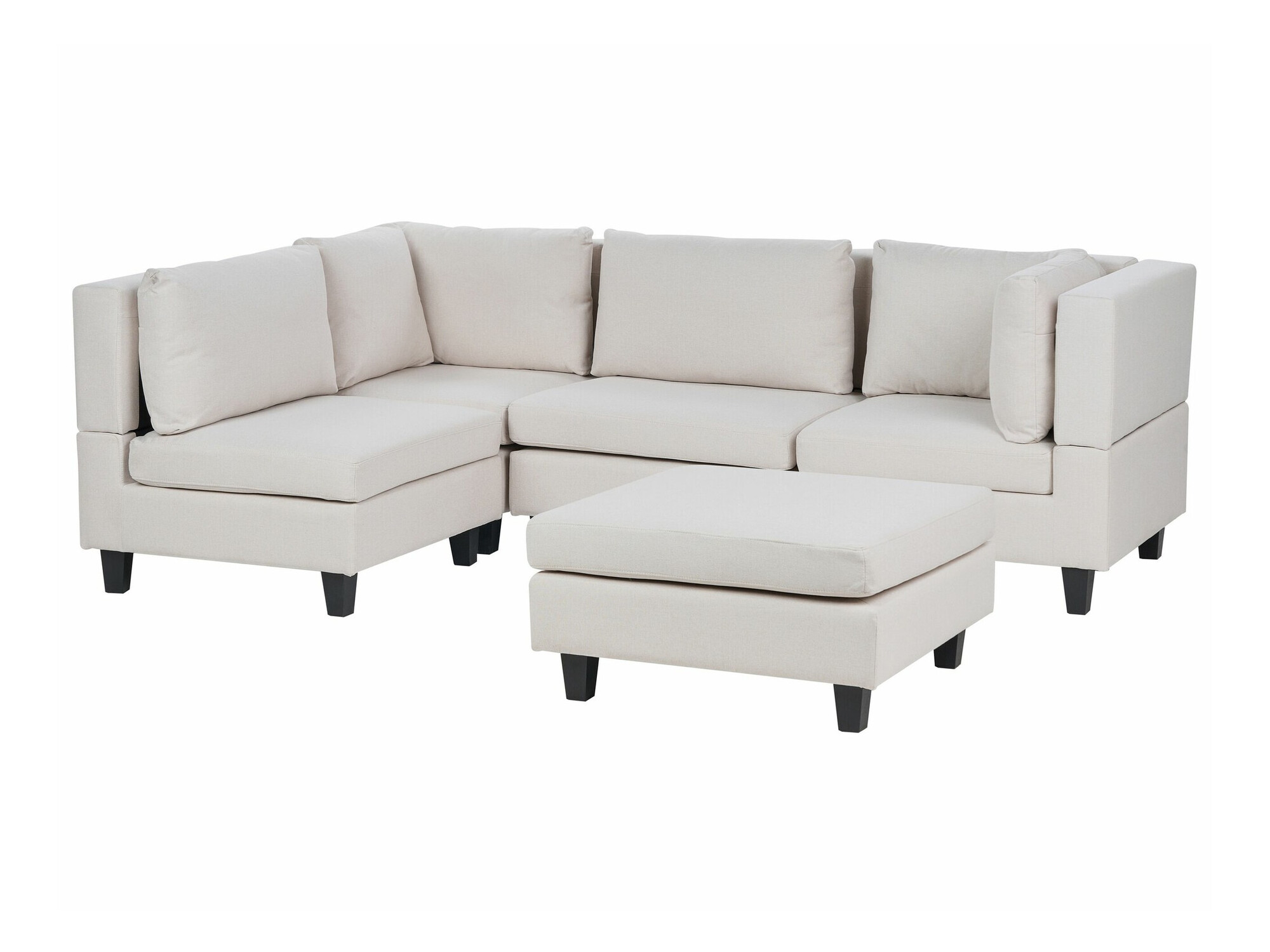 Modularna kotna sedežna garnitura Elbmeli 108 (Bež)