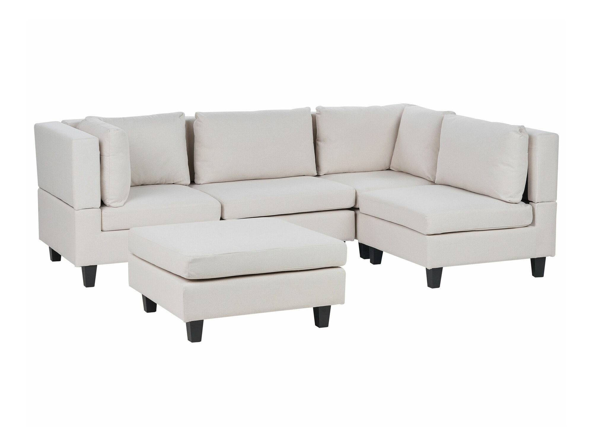 Modularna kotna sedežna garnitura Elbmeli 108 (Bež)