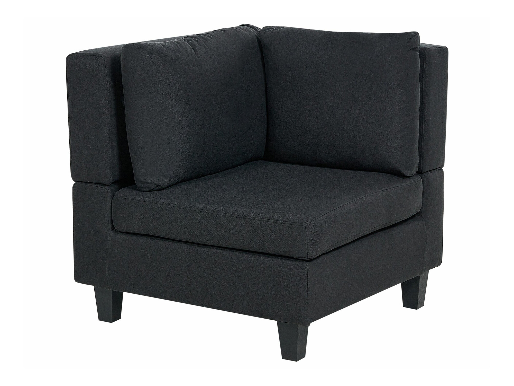 Modularna kotna sedežna garnitura Elbmeli 108 (Črna)