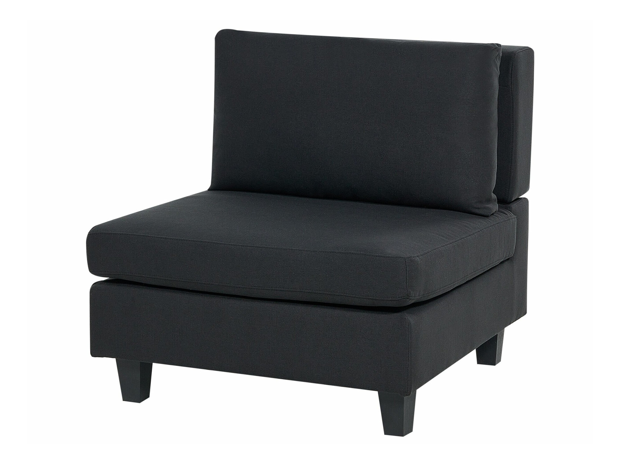 Modularna kotna sedežna garnitura Elbmeli 108 (Črna)