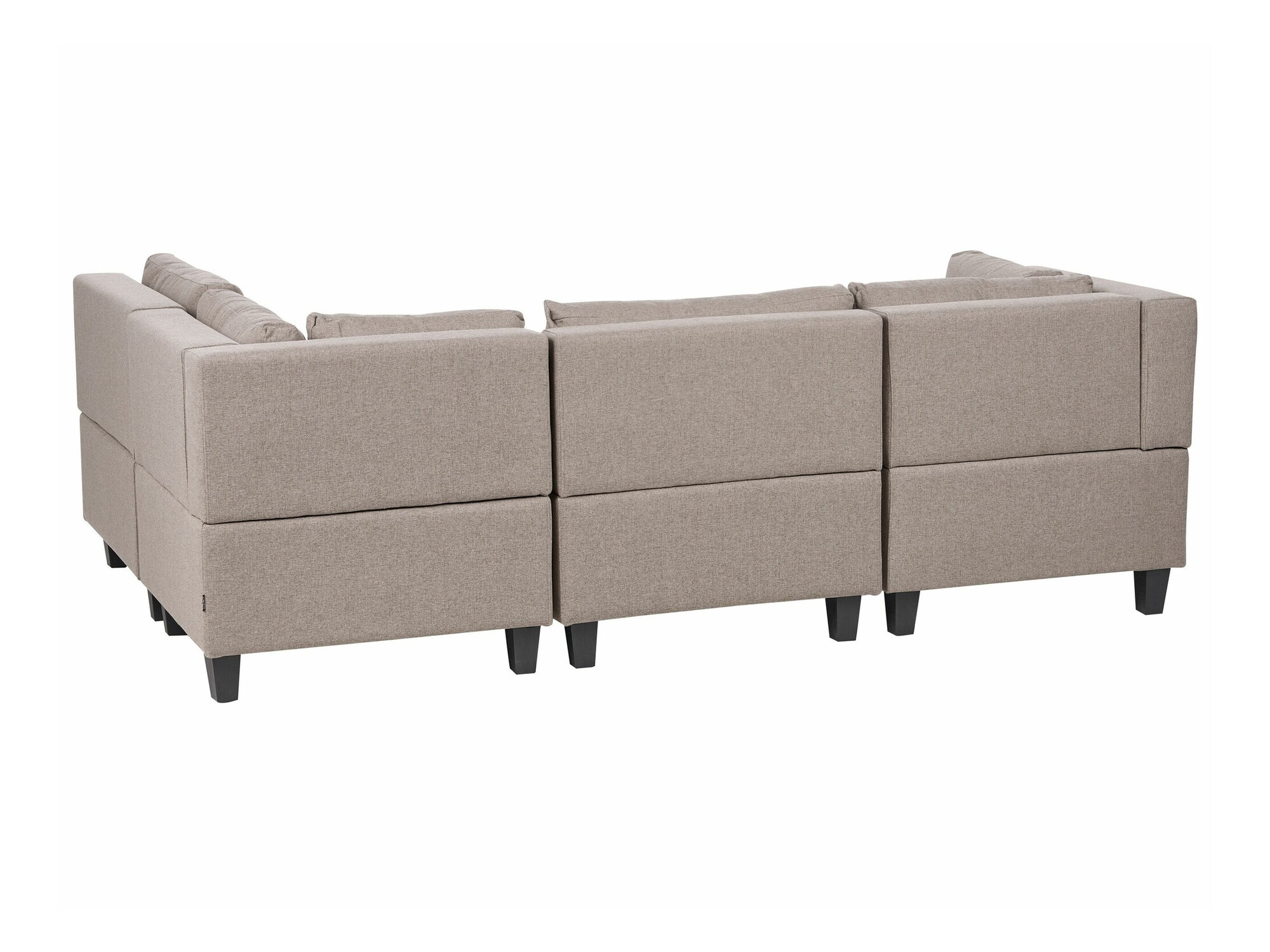 Modularna kotna sedežna garnitura Elbmeli 108 (Rjava)