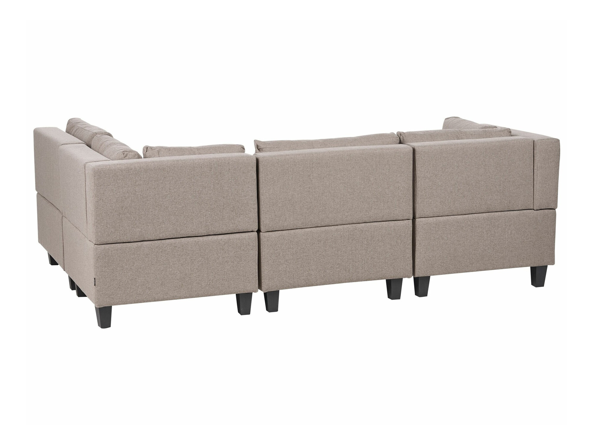 Modularna kotna sedežna garnitura Elbmeli 108 (Rjava)