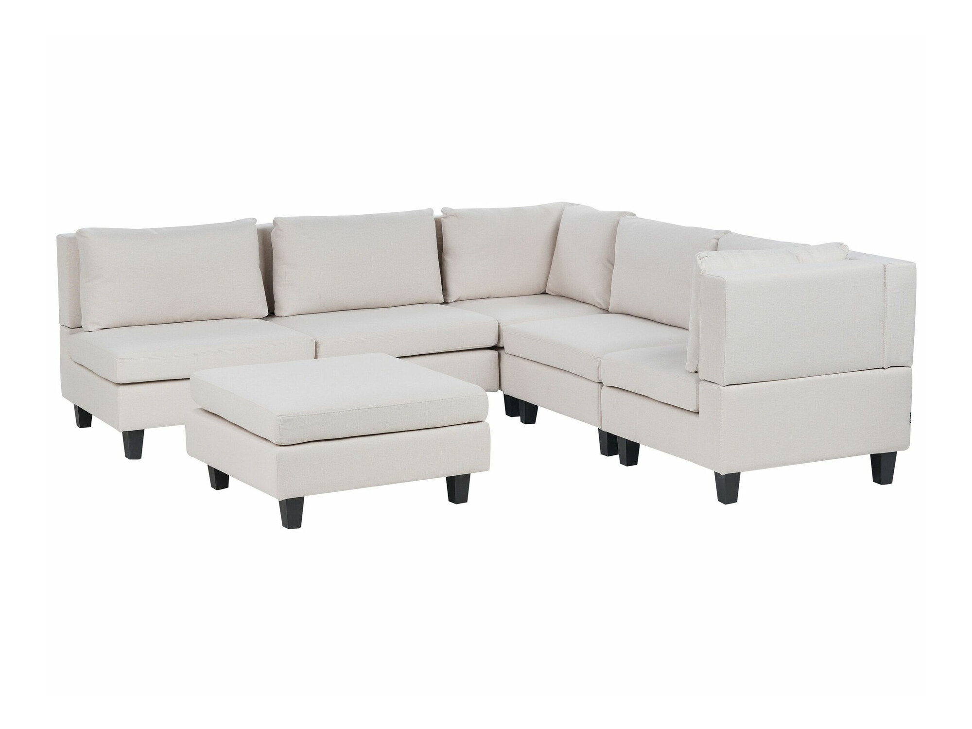 Modularna kotna sedežna garnitura Elbmeli 109 (Bež)