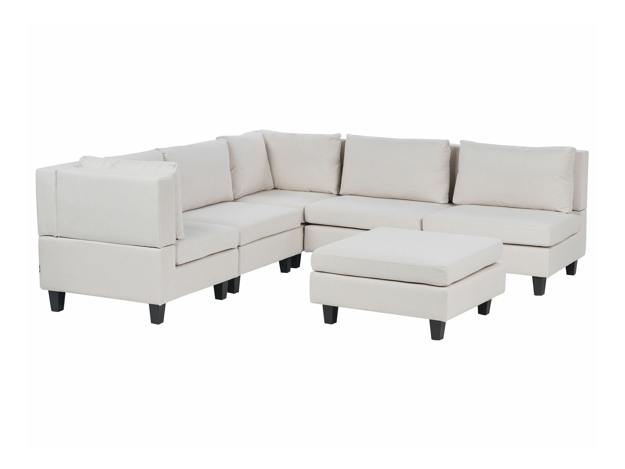 Modularna kotna sedežna garnitura Elbmeli 109 (Bež)