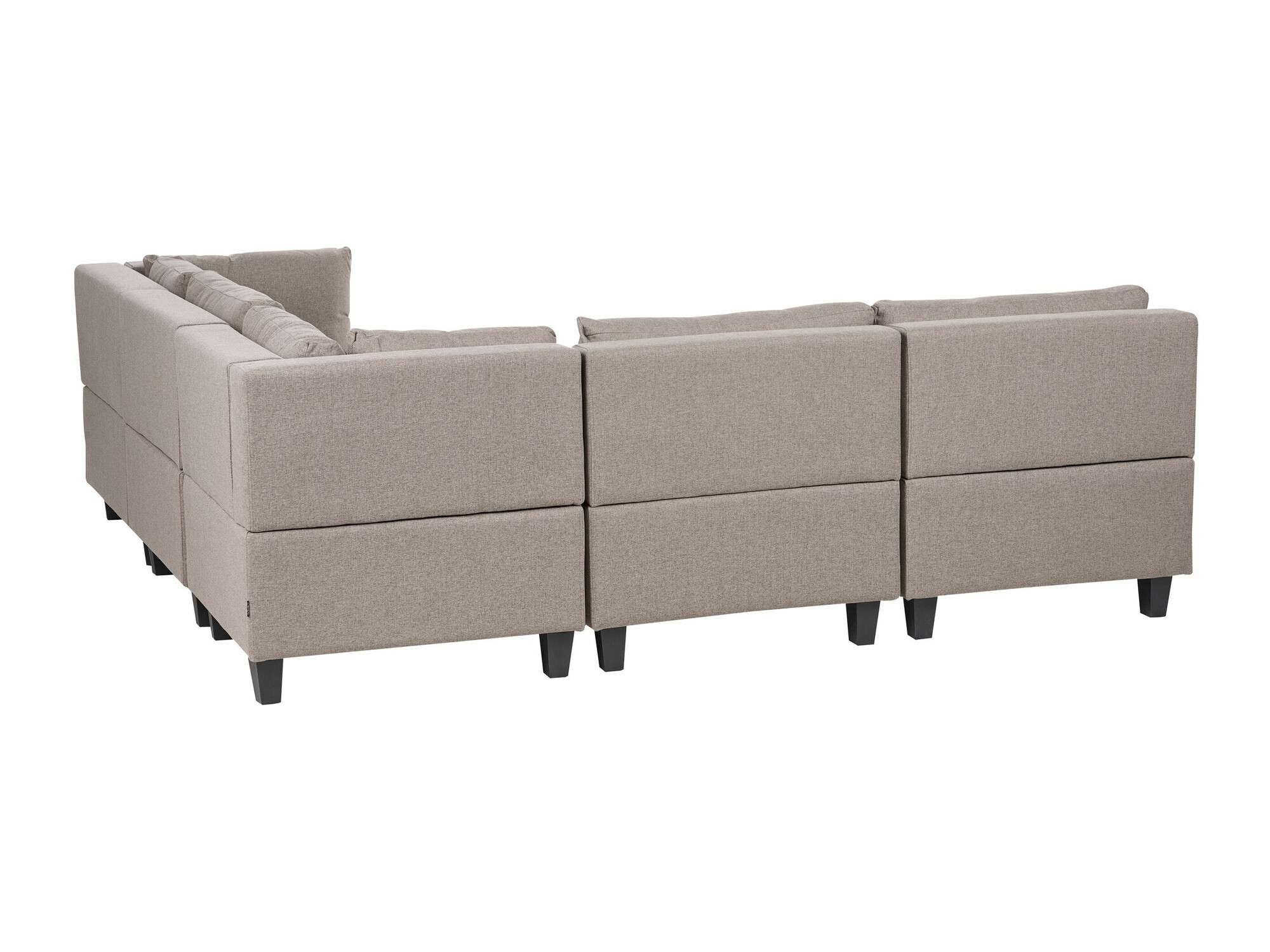 Modularna kotna sedežna garnitura Elbmeli 109 (Rjava)