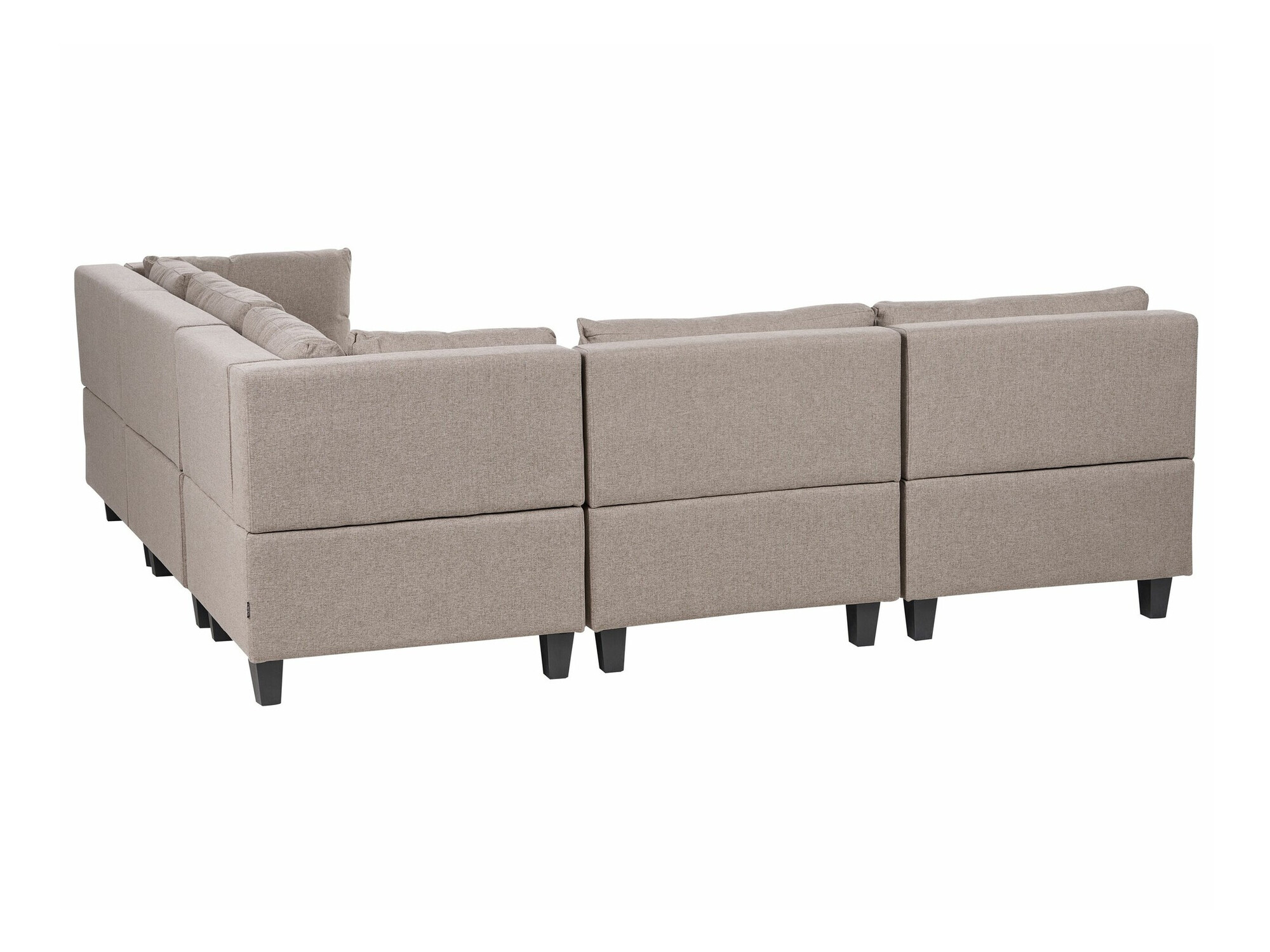 Modularna kotna sedežna garnitura Elbmeli 109 (Rjava)