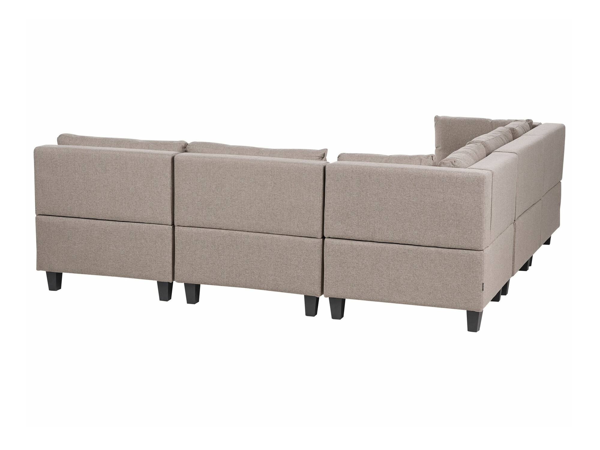 Modularna kotna sedežna garnitura Elbmeli 109 (Rjava)