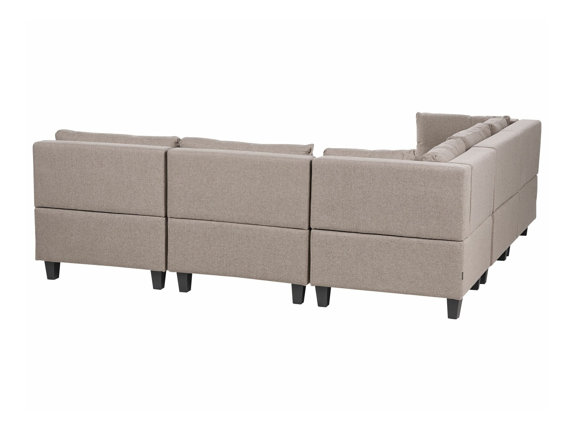 Modularna kotna sedežna garnitura Elbmeli 109 (Rjava)