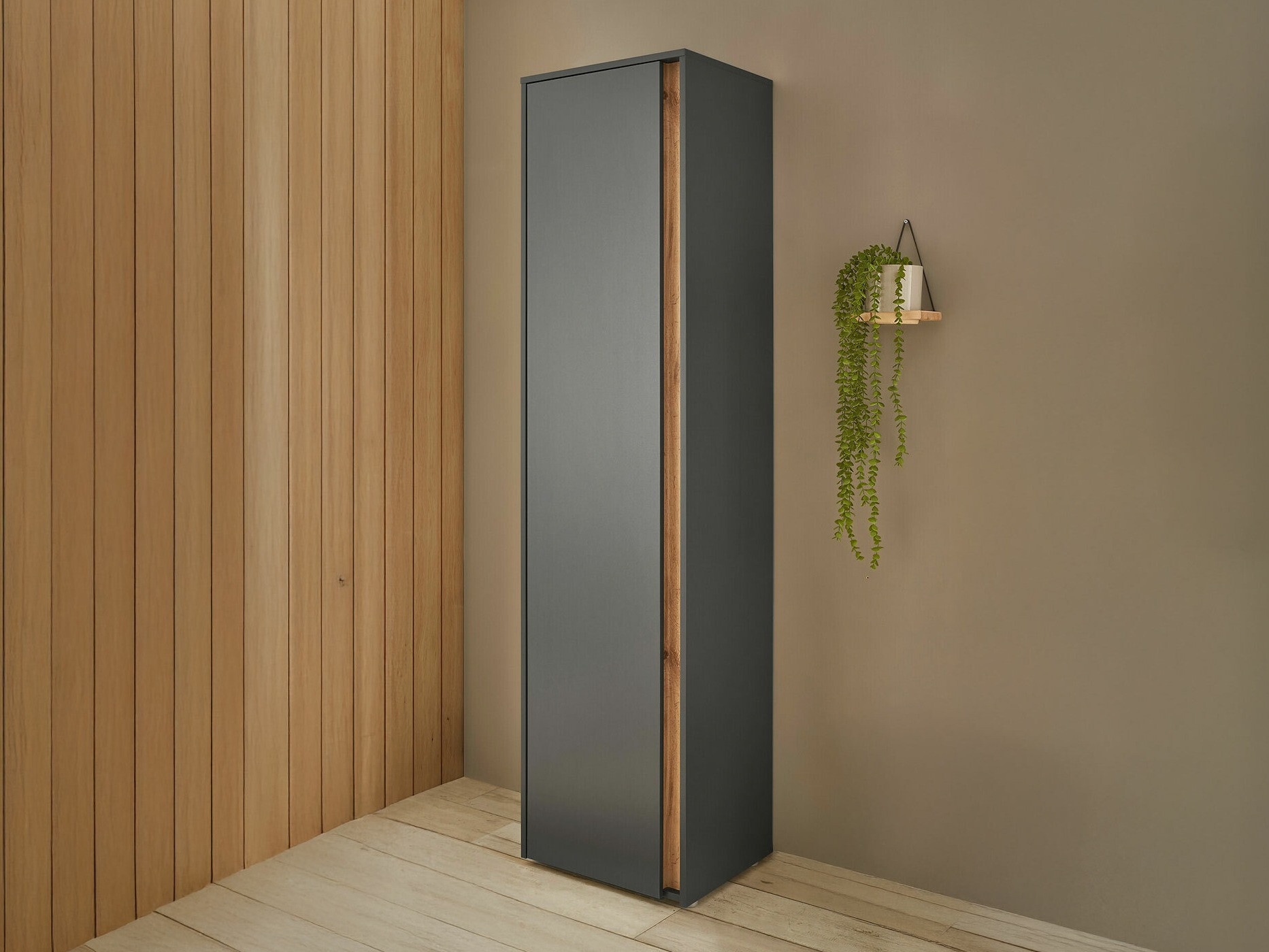 Garderobna omara Elbsori 160 (Antracit)