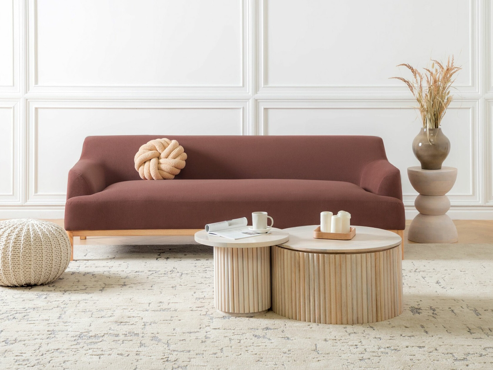 Kavč Berwyn 2228 (Umazano roza)