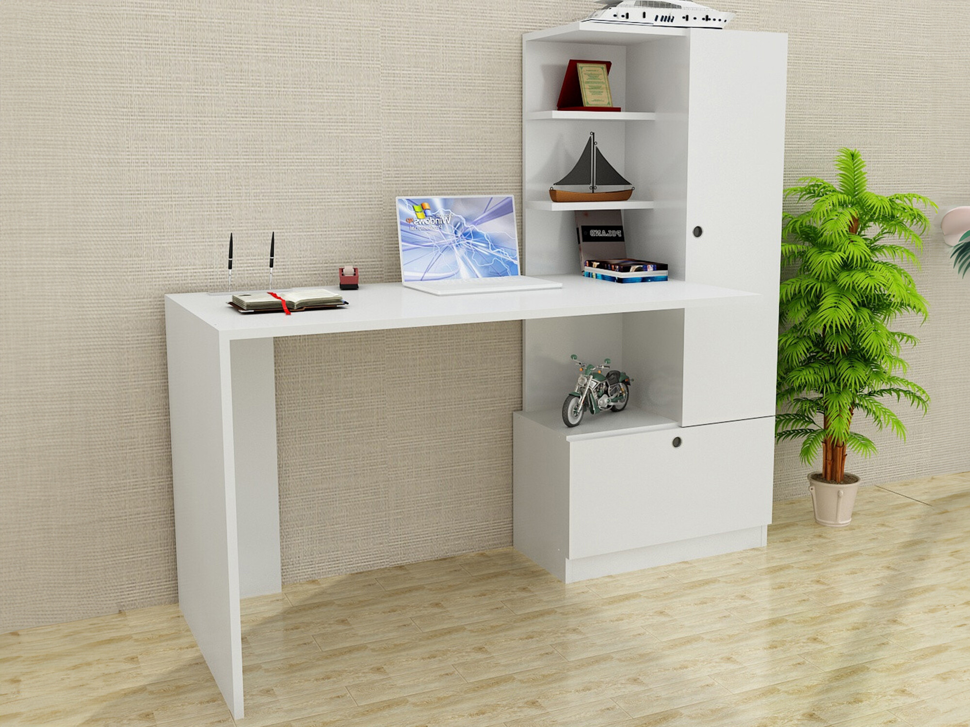 Pisalna miza Kailua 405 (Bela)