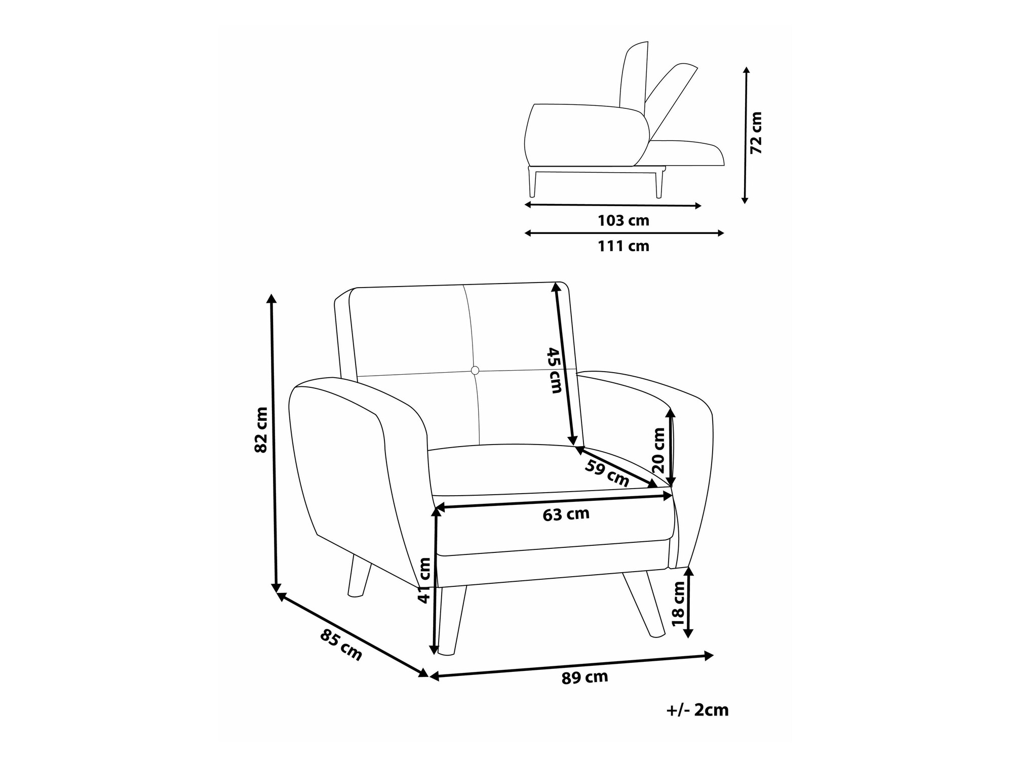 Fotelj Etlivi 101 (Zelena)