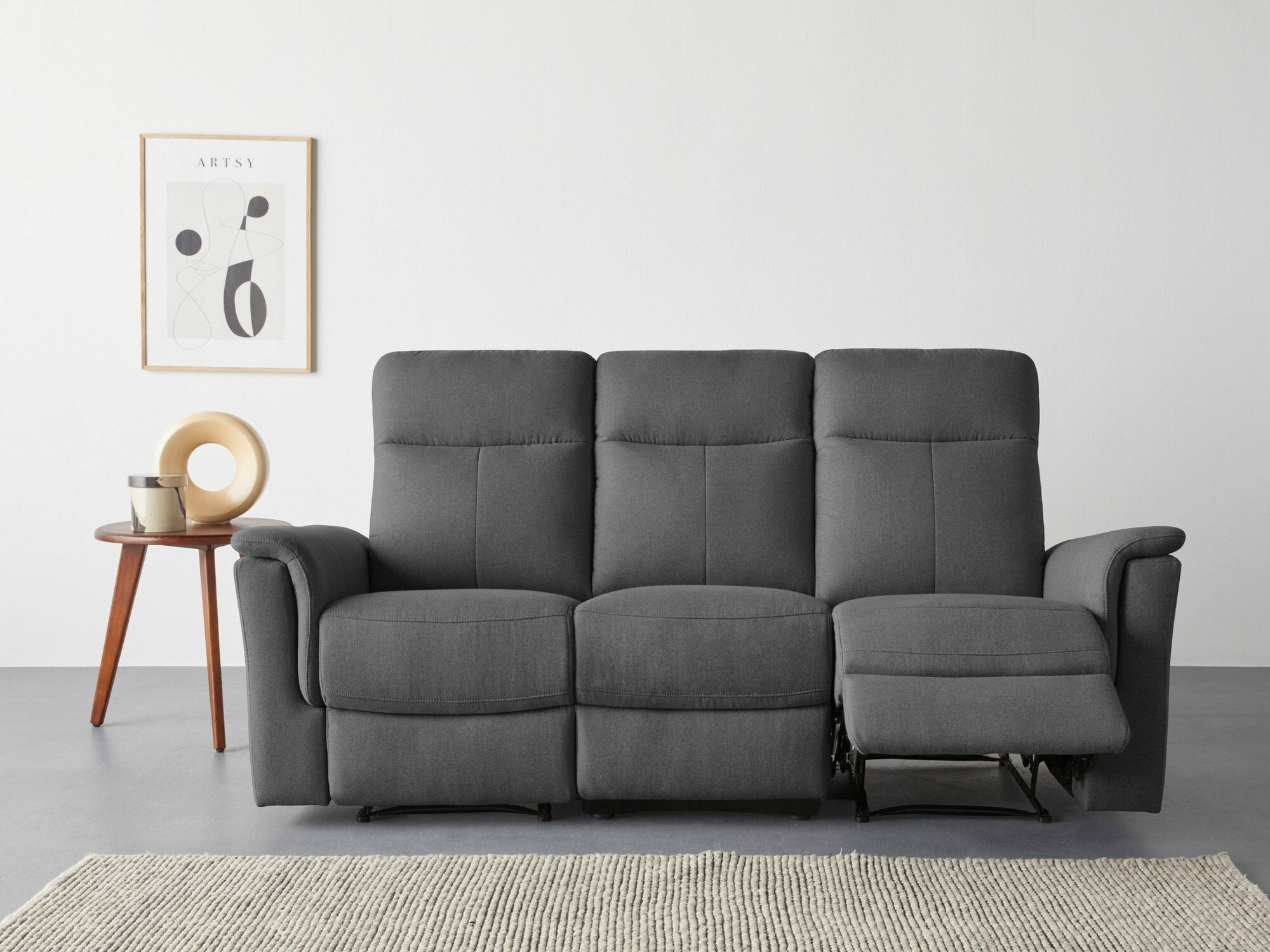 Kavč s počivalnikom Denton 1374 (Antracit)