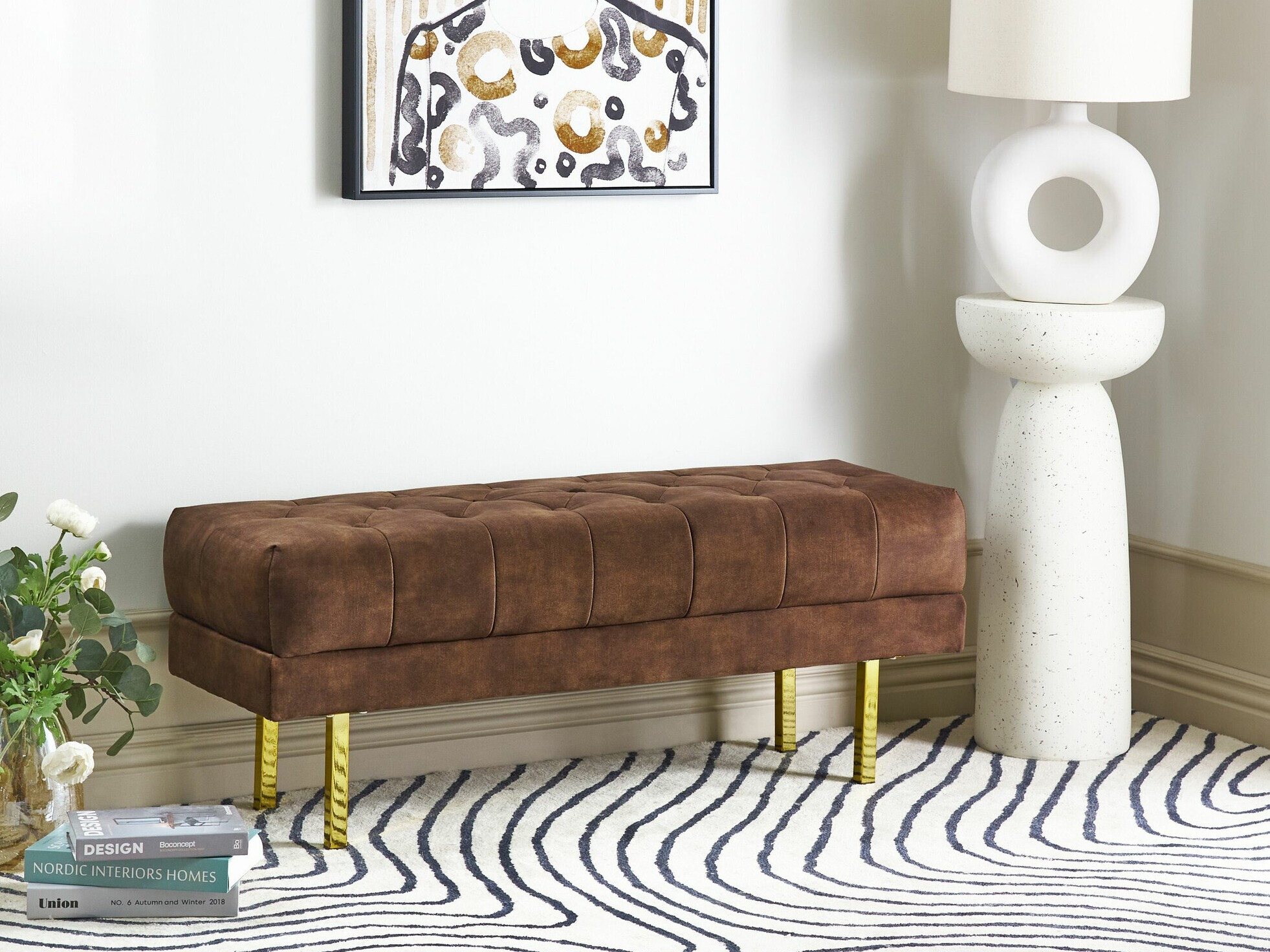 Klop z oblazinjenjem Berwyn 2243 (Rjava)