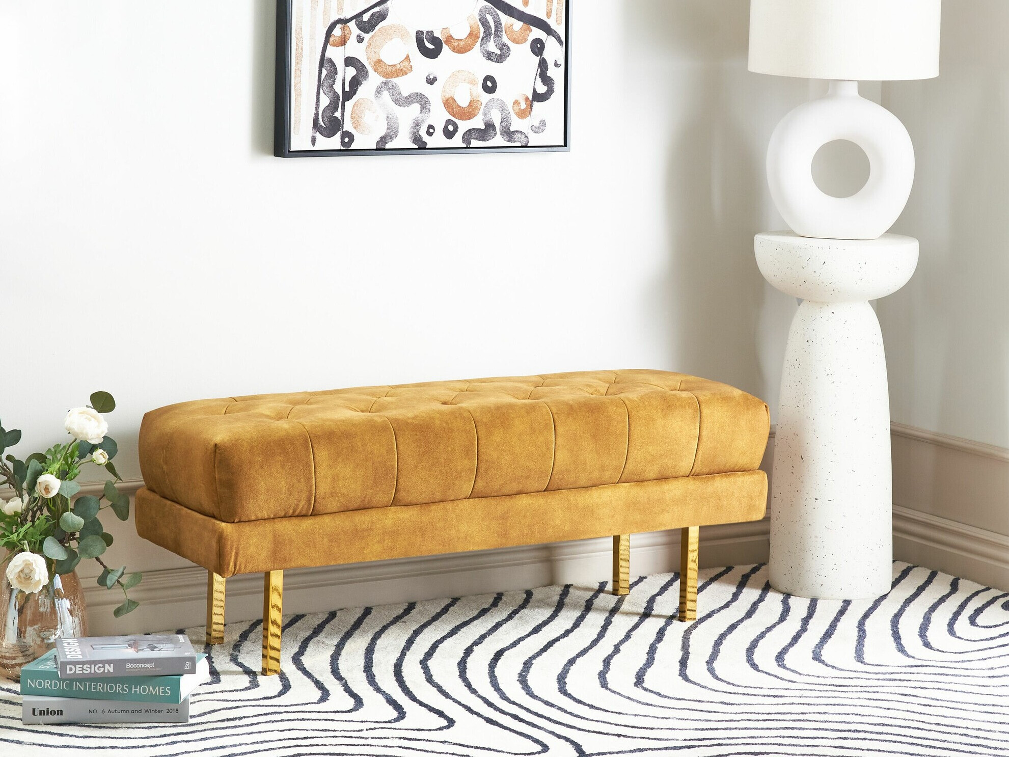 Klop z oblazinjenjem Berwyn 2243 (Rumena)