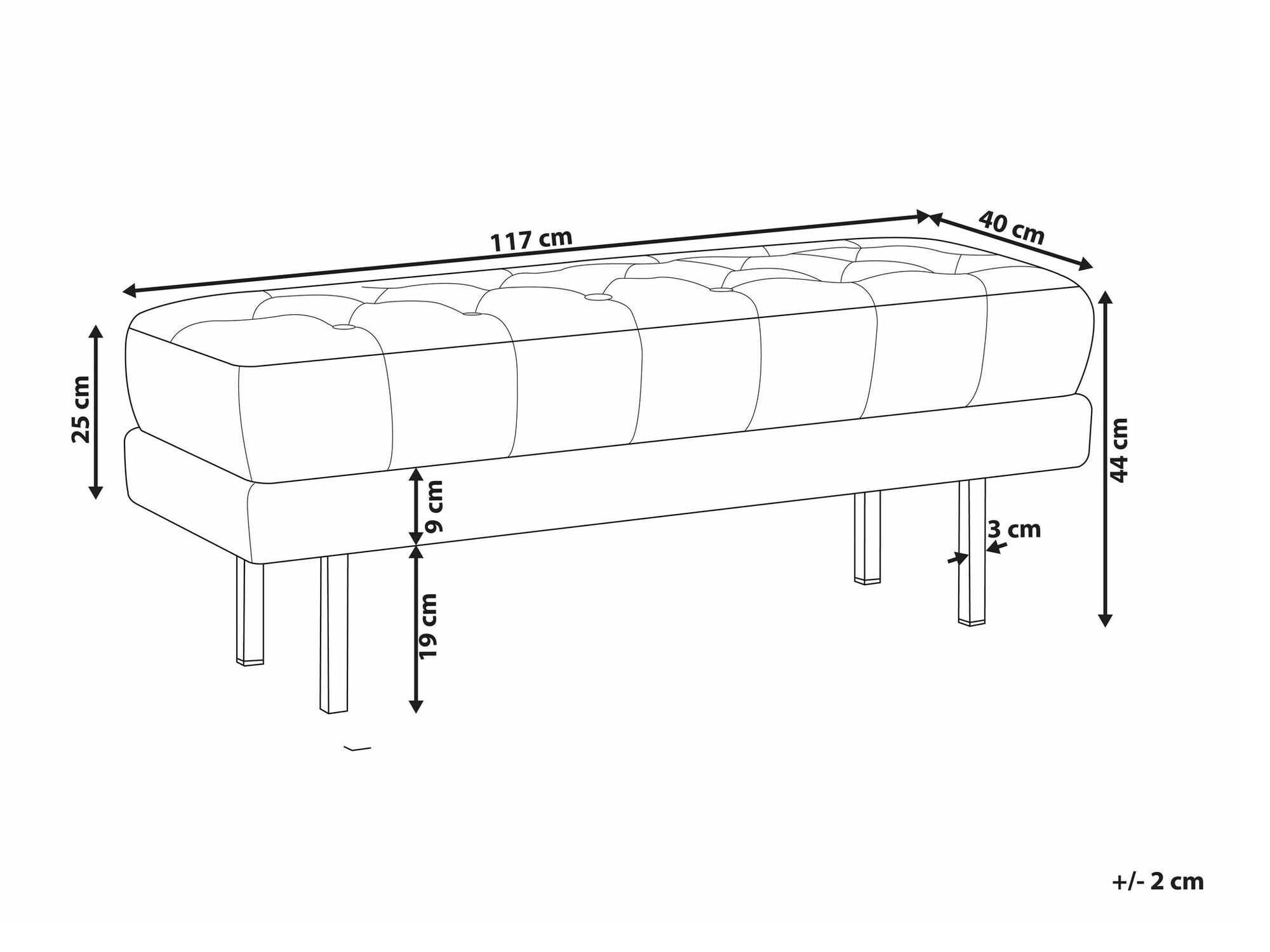 Klop z oblazinjenjem Berwyn 2243 (Rumena)