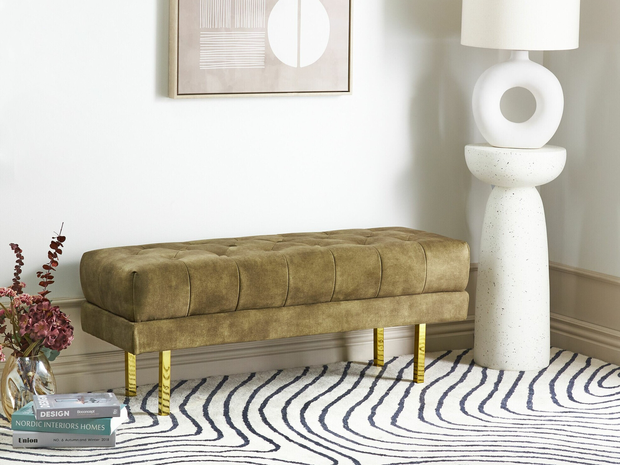 Klop z oblazinjenjem Berwyn 2243 (Zelena)