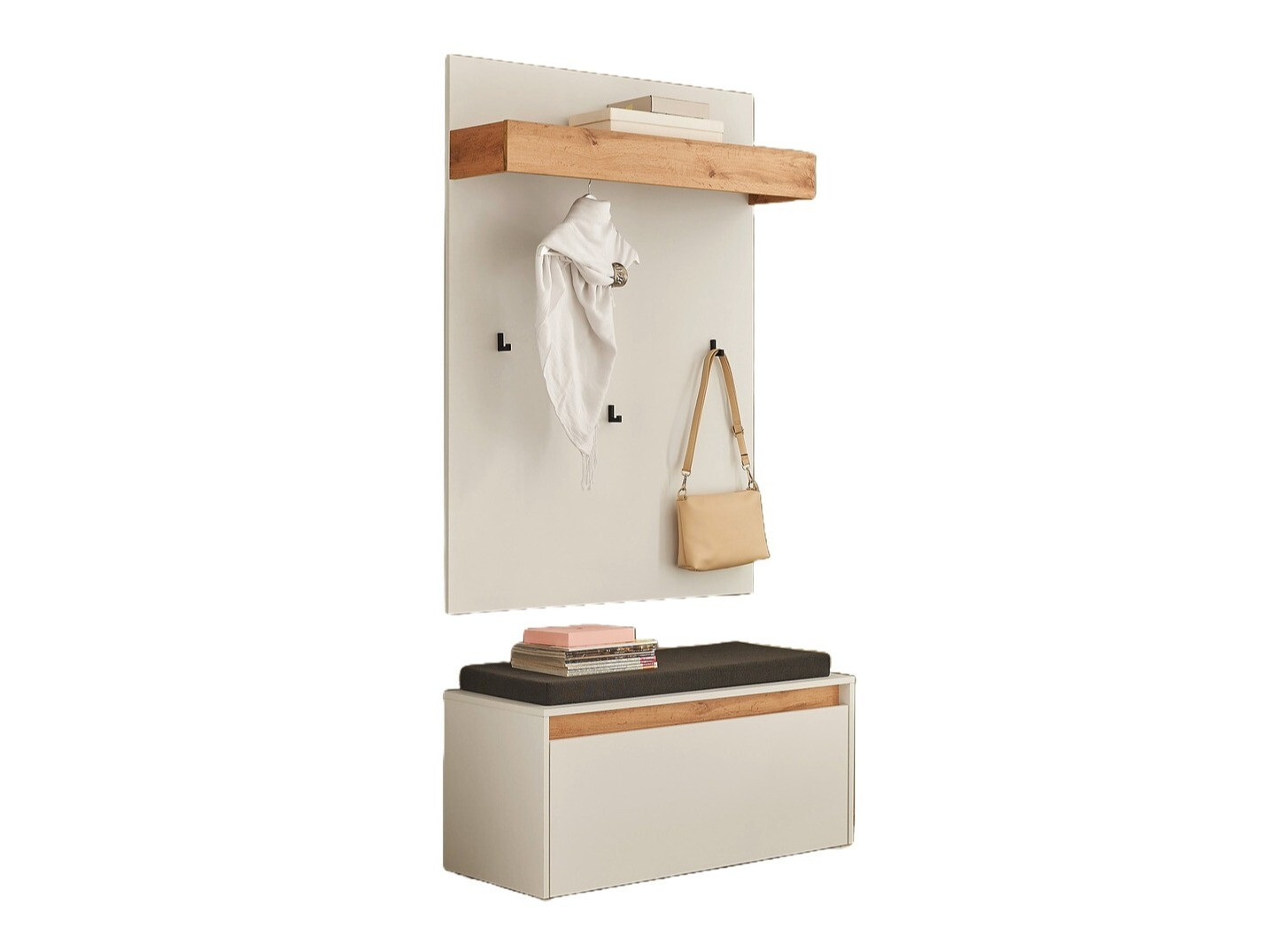 Komplet za predsobo Elbsori 167 (Bela)