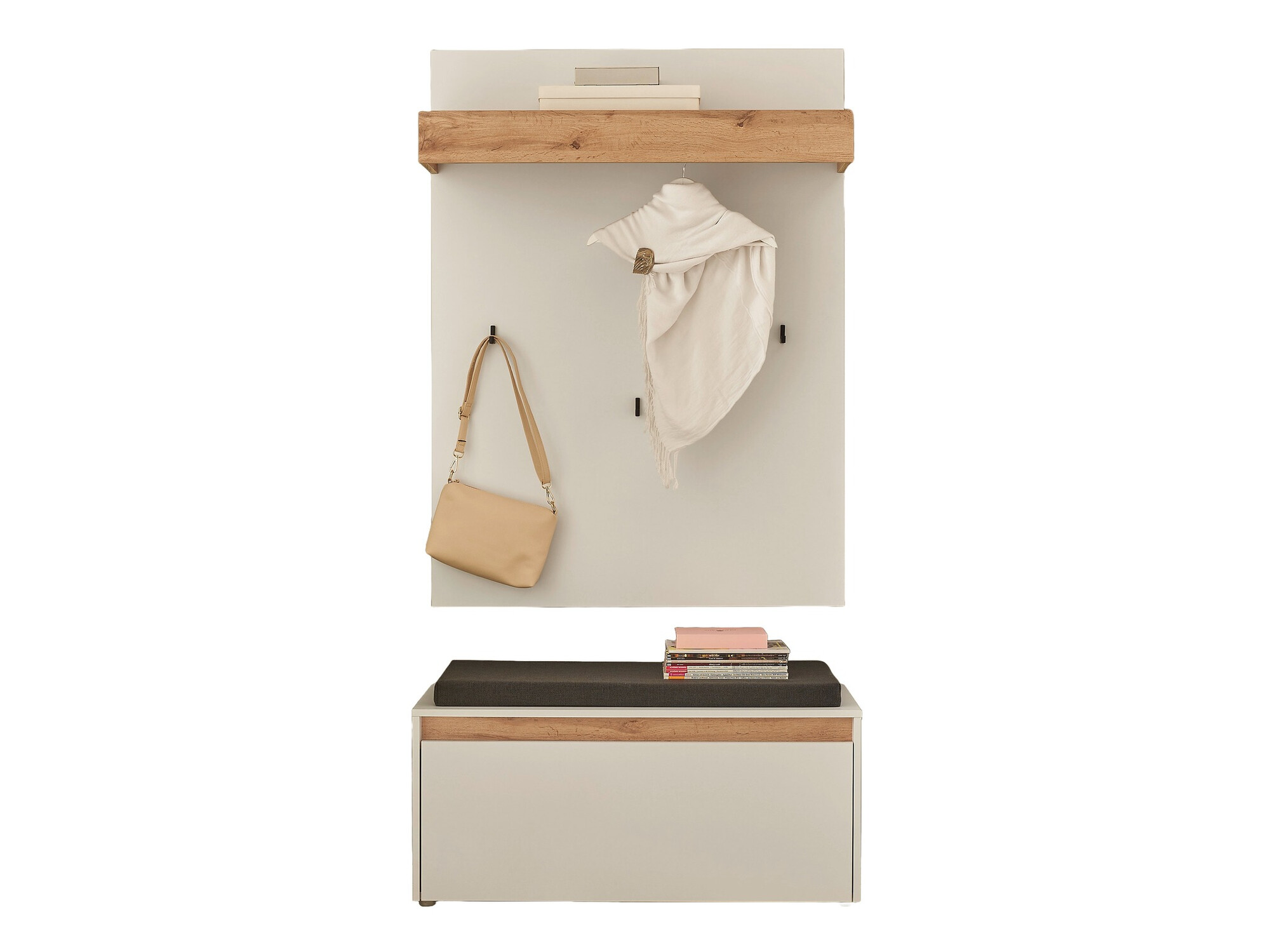 Komplet za predsobo Elbsori 167 (Bela)